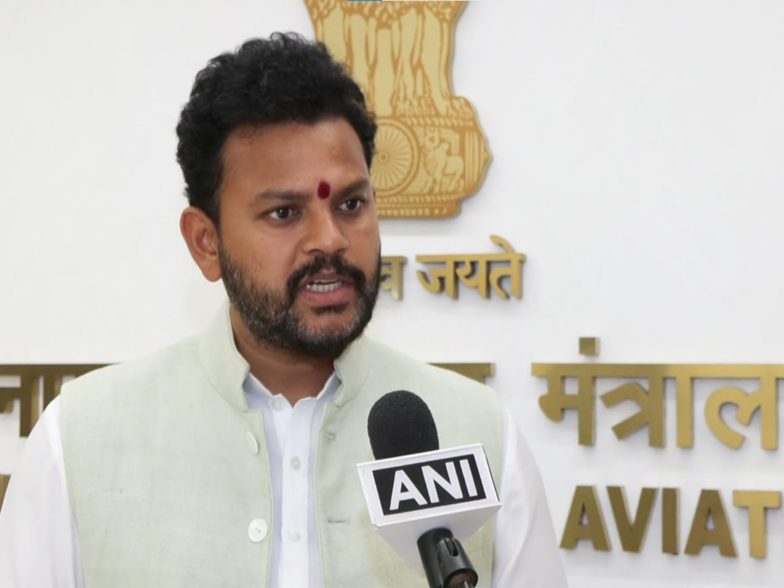 Civil Aviation Minister Ram Mohan Naidu Kinjarapu (Photo/ANI)