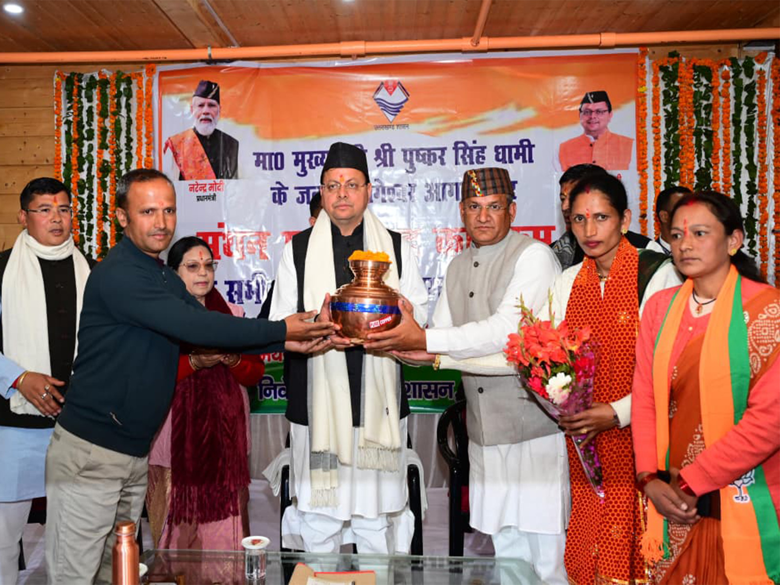 Uttarakhand CM Dhami holds extensive dialogue with intellectuals (Photo/ANI)