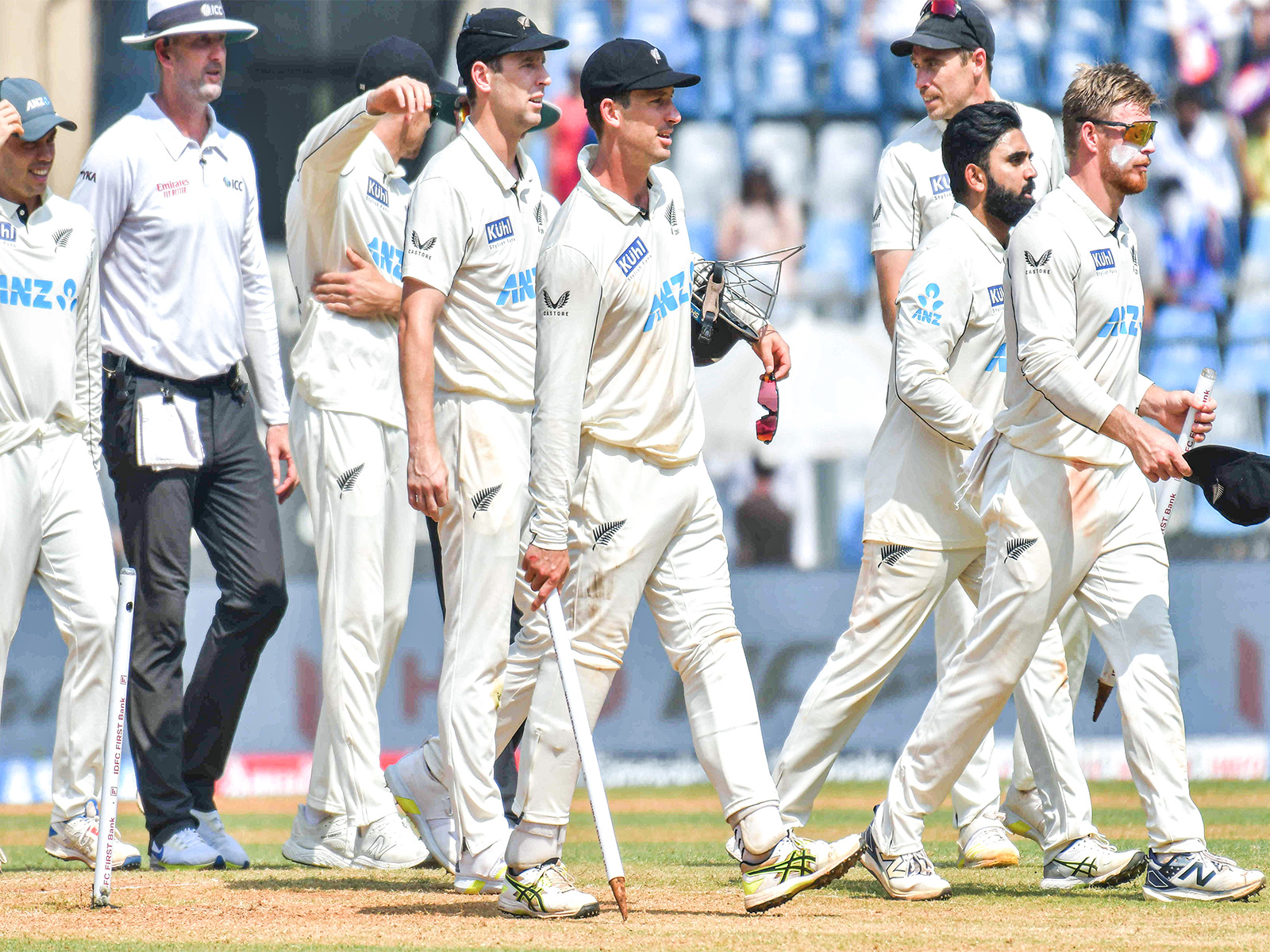 New Zealand players in Test jersey. (Photo: ANI)