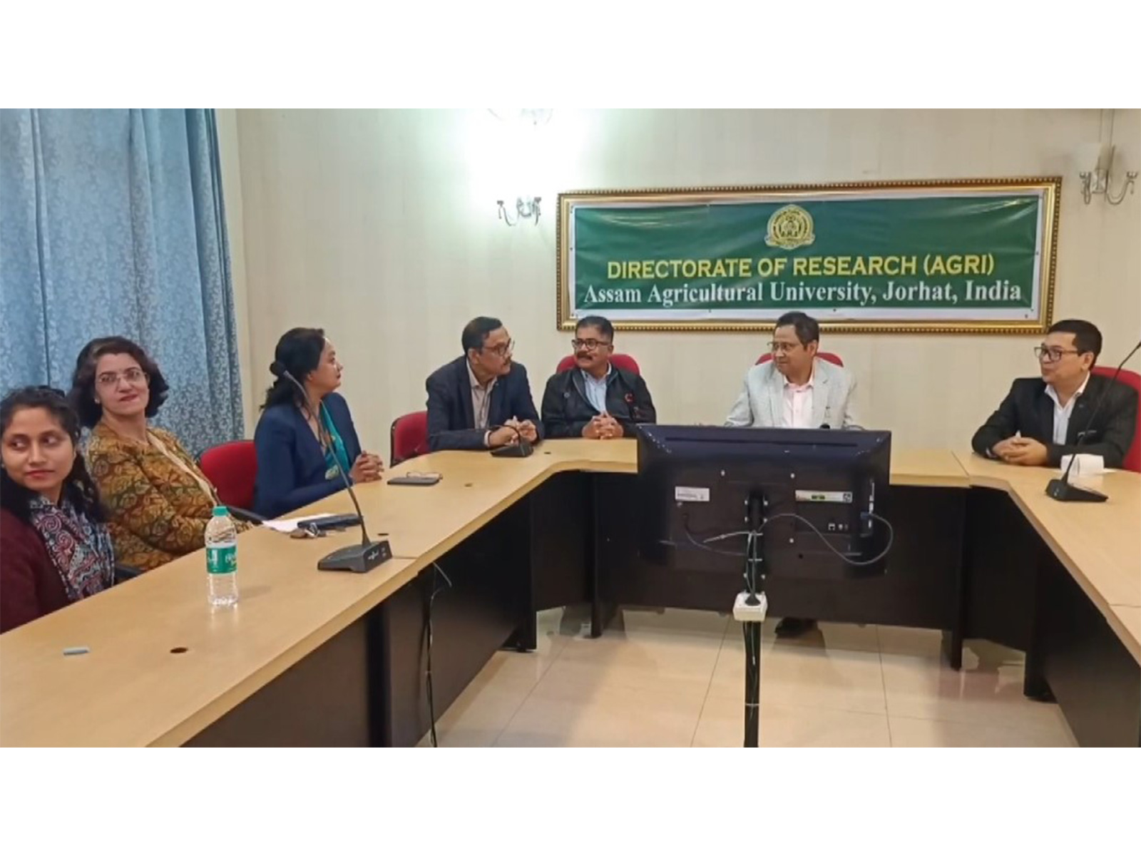 MoU signing between Assam Agricultural University and Trinity Fructa Pvt. Ltd (Photo/ANI)