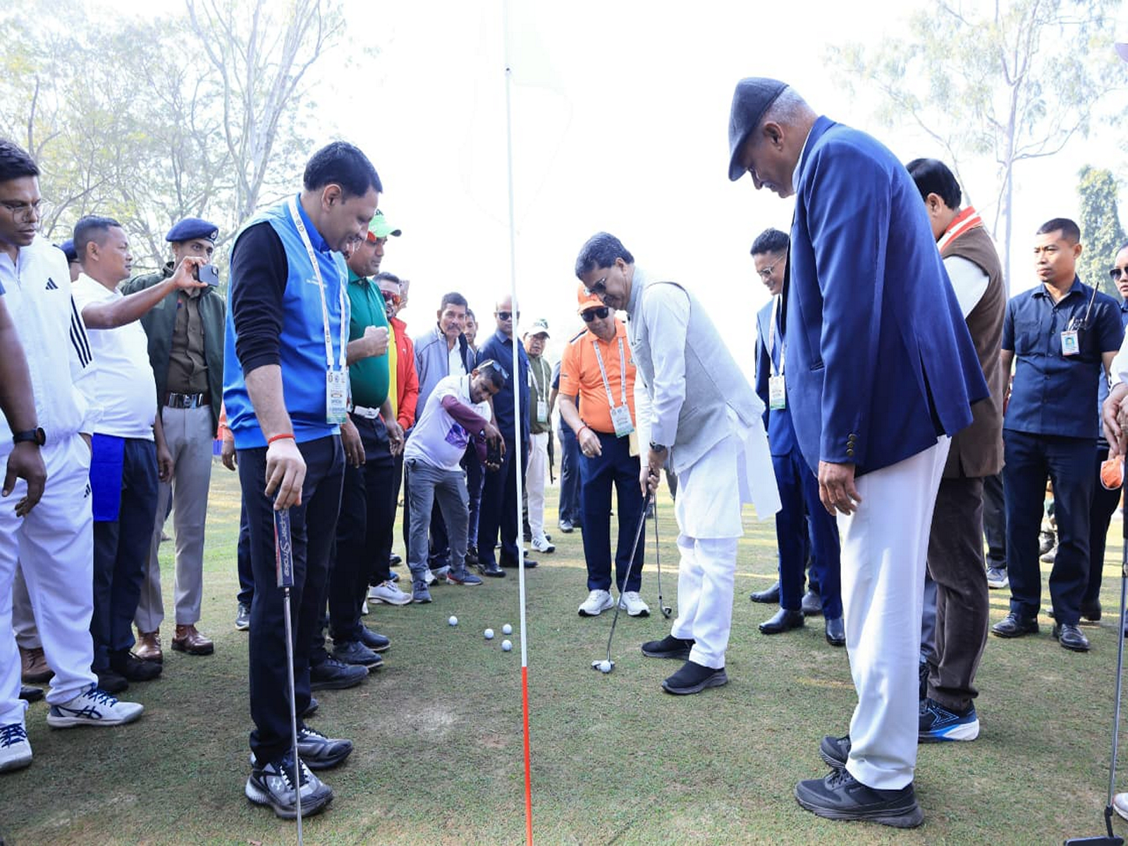Tripura CM Manik Saha at Tripura Open Golf Tournament (Photo/ANI)