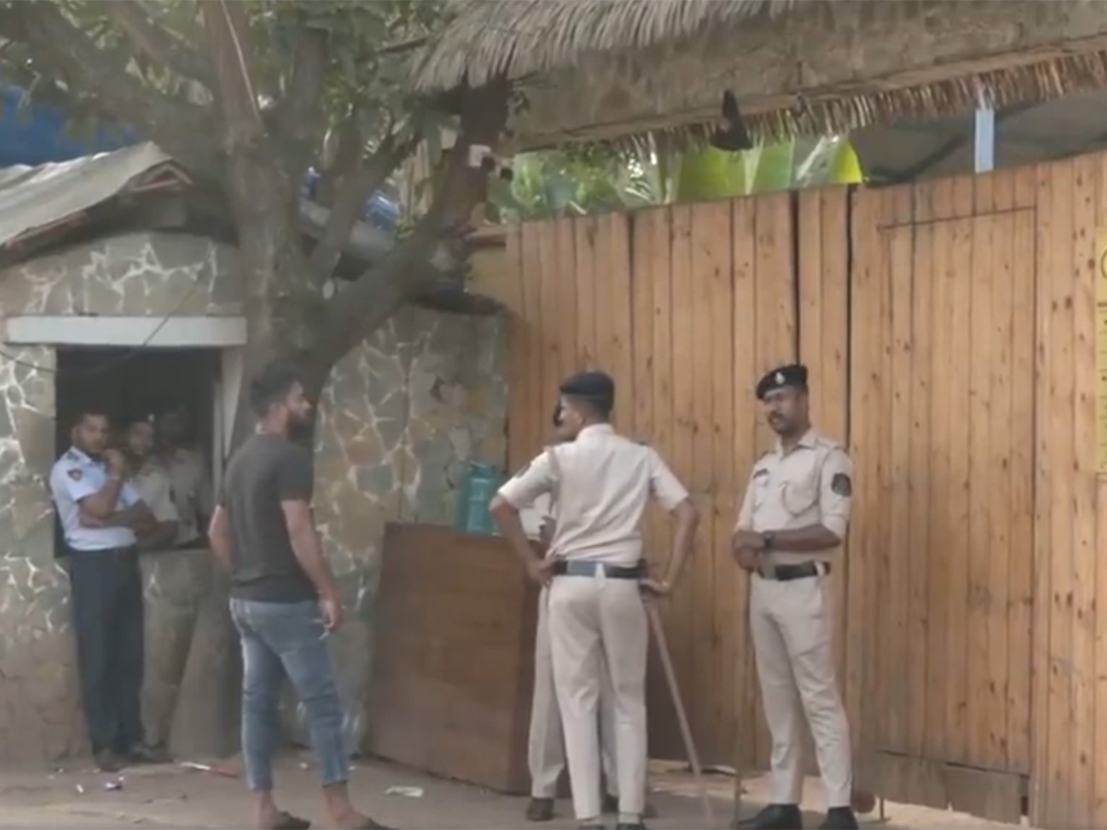 Visuals from outside the restaurant. (Photo/ANI)