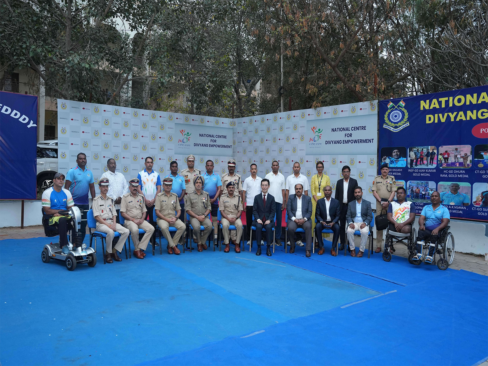 20 Customised Wheelchairs and Wheelchair-Accessible Bus has been donated to Divyangs of CRPF to support their efforts in para-sports pursuits after major service-related injuries
