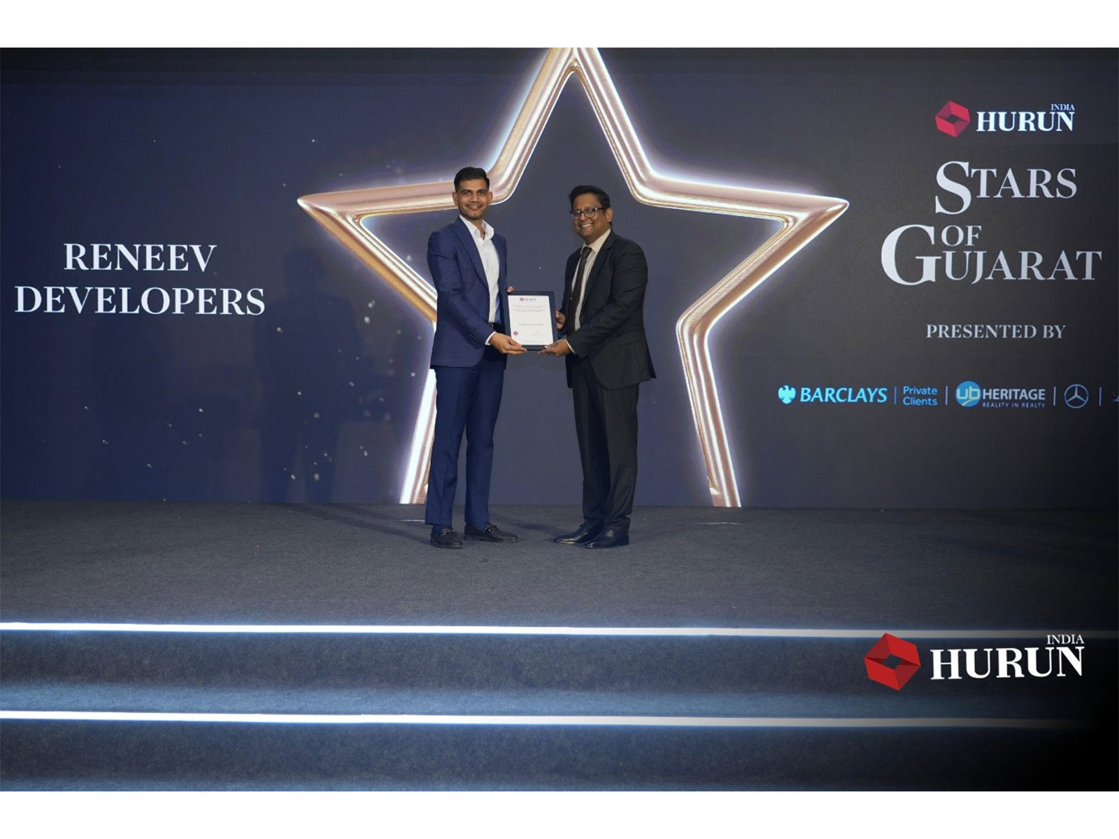 Reneev Developers CEO and MD Receives Hurun India Honour for Outstanding Contribution to Gujarat’s Economy
