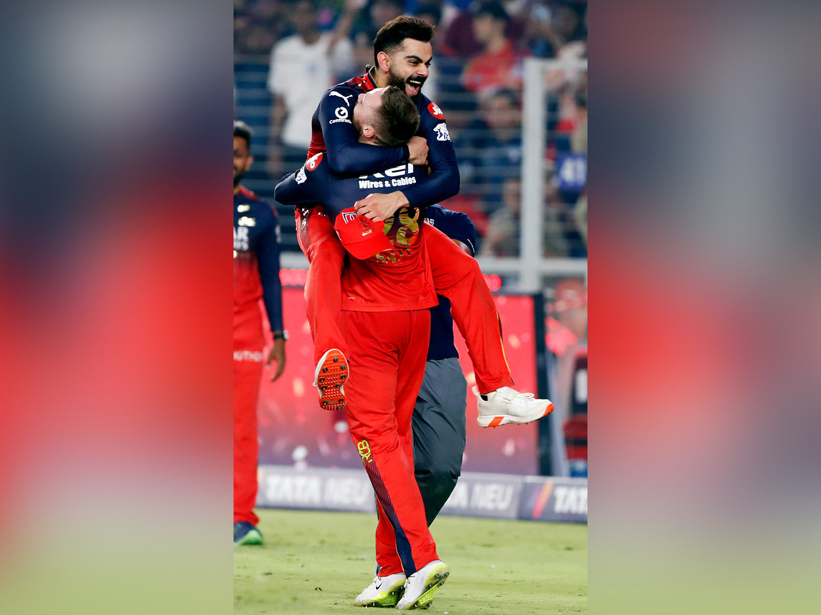 Phil Salt celebrating RCB title win with Virat. (Photo: ANI)