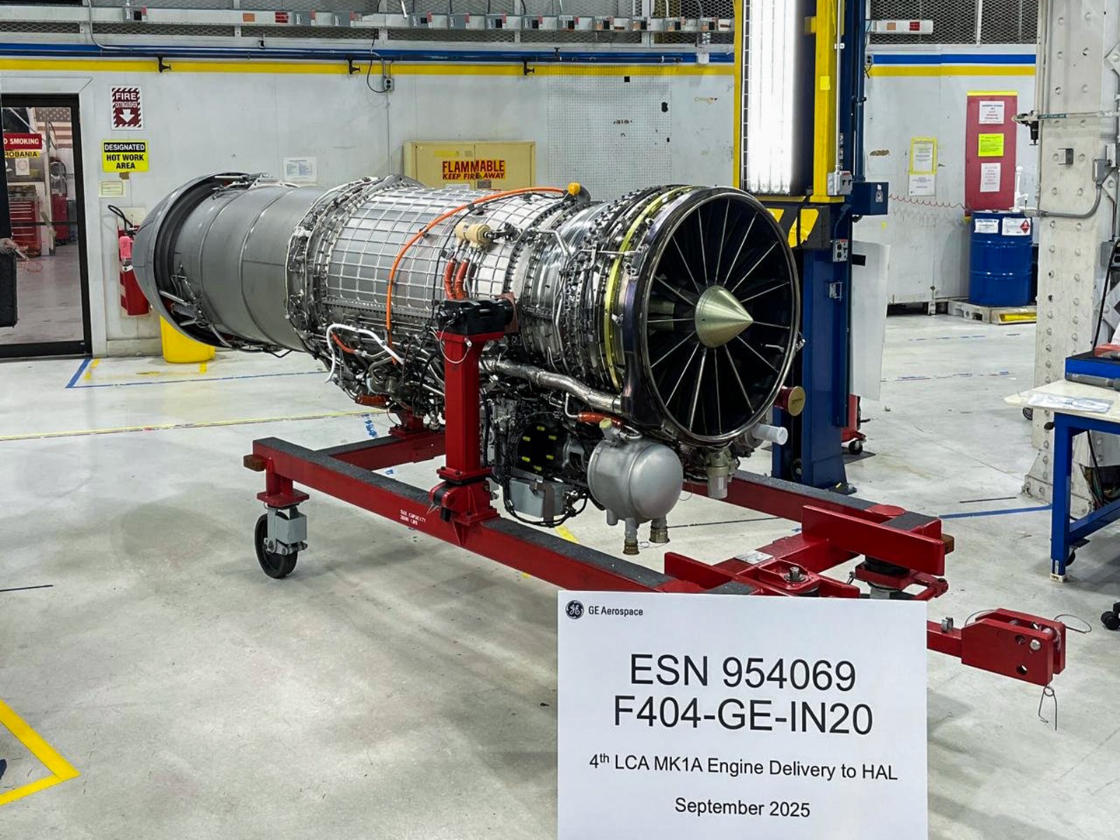 Fourth F404-IN20 fighter jet engine (Photo/ANI)