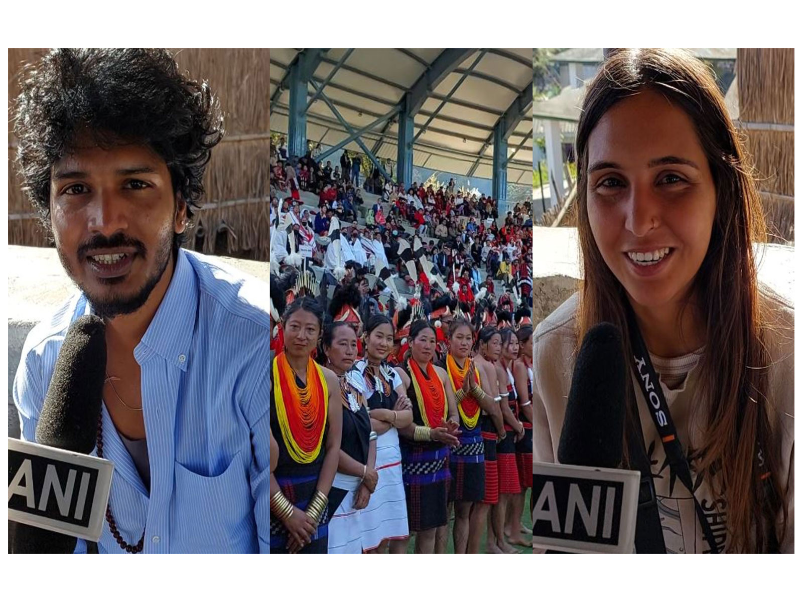 Visitors share experience from Nagaland's Hornbill Festival (Photo/ANI) Visitors share experience from Nagaland's Hornbill Festival (Photo/ANI)