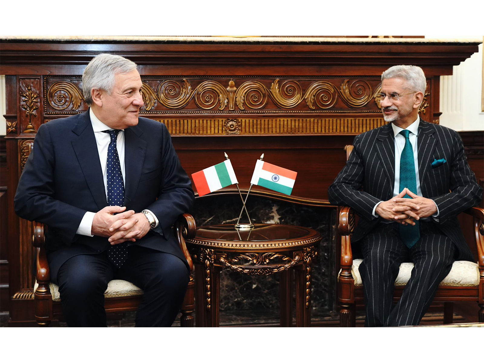EAM Jaishankar with his Italian counterpart Antonio Tajani (Photo:X/@DrSJaishankar)