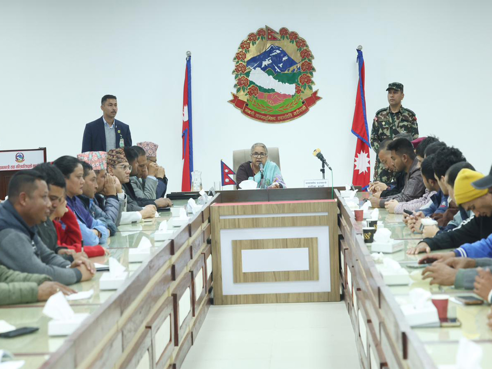 Representatives of the Gen-Z movement and Nepal’s interim government sign a 10-point agreement in Kathmandu amid rising internal rifts within the group. (Image Source: PMO Nepal)