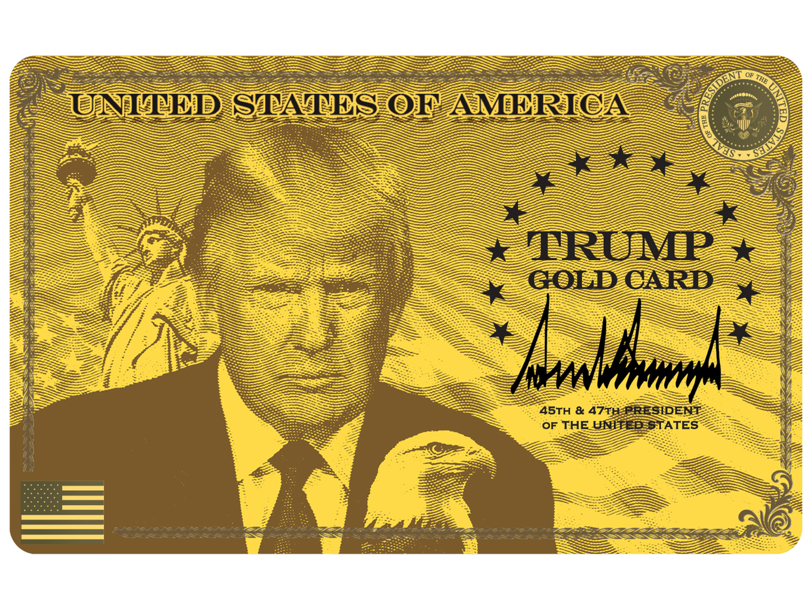 An image of the ‘Trump Gold Card’ (Image Source: Official website of the US government)