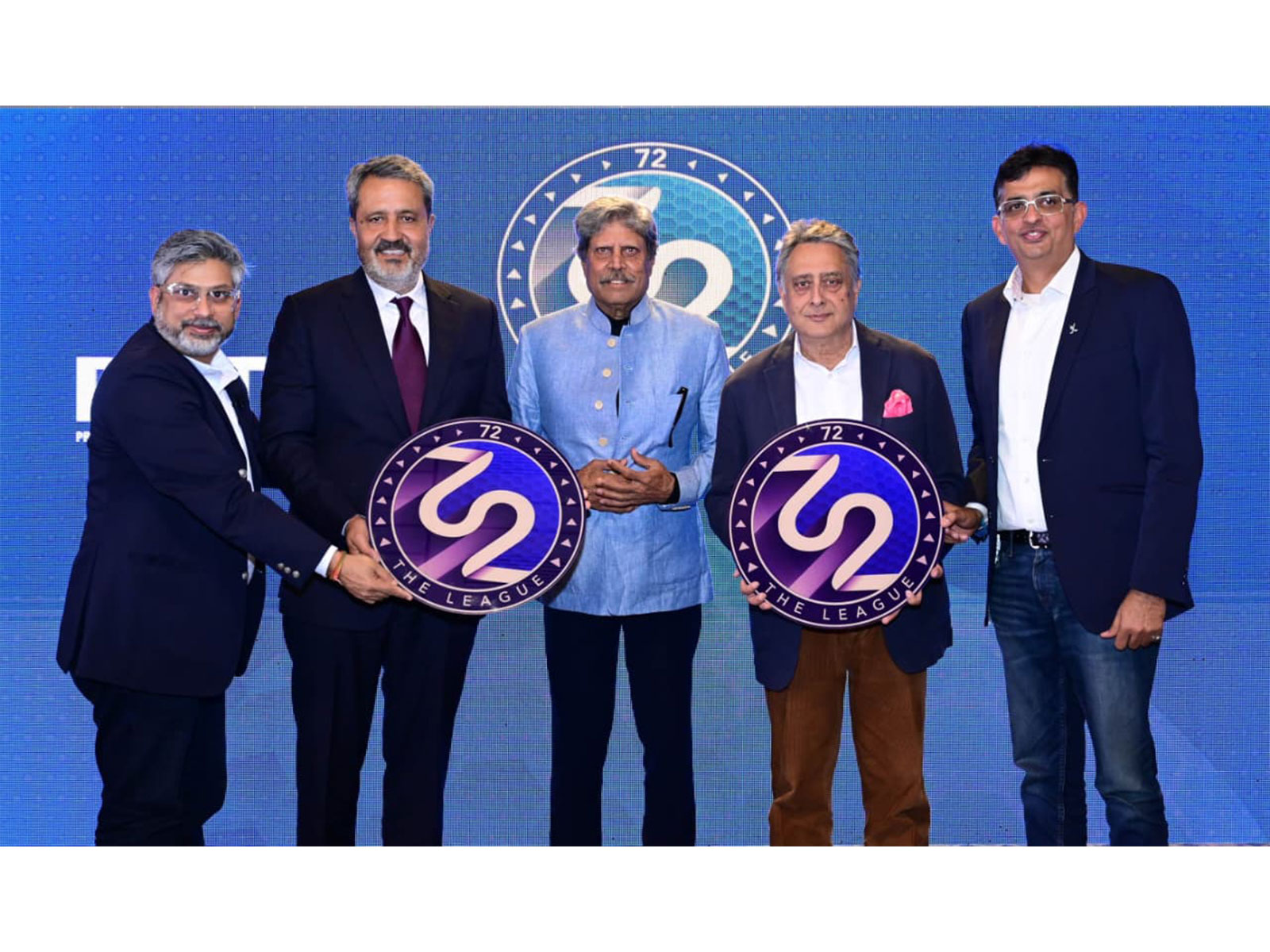 PGTI president Kapil Dev at launch of India’s first professional golf league ‘72 The League’ (Image: PGTI)