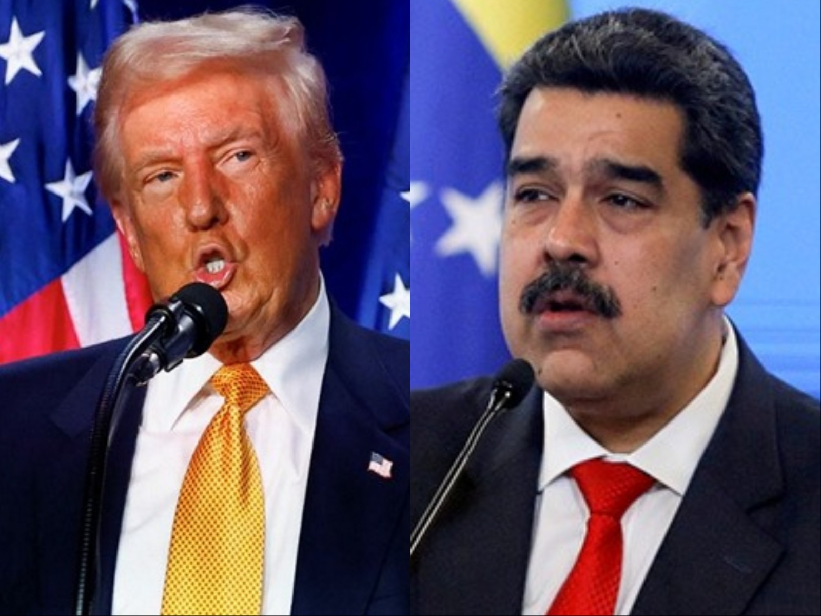 Donald Trump and Nicolás Maduro (Photo/Reuters)