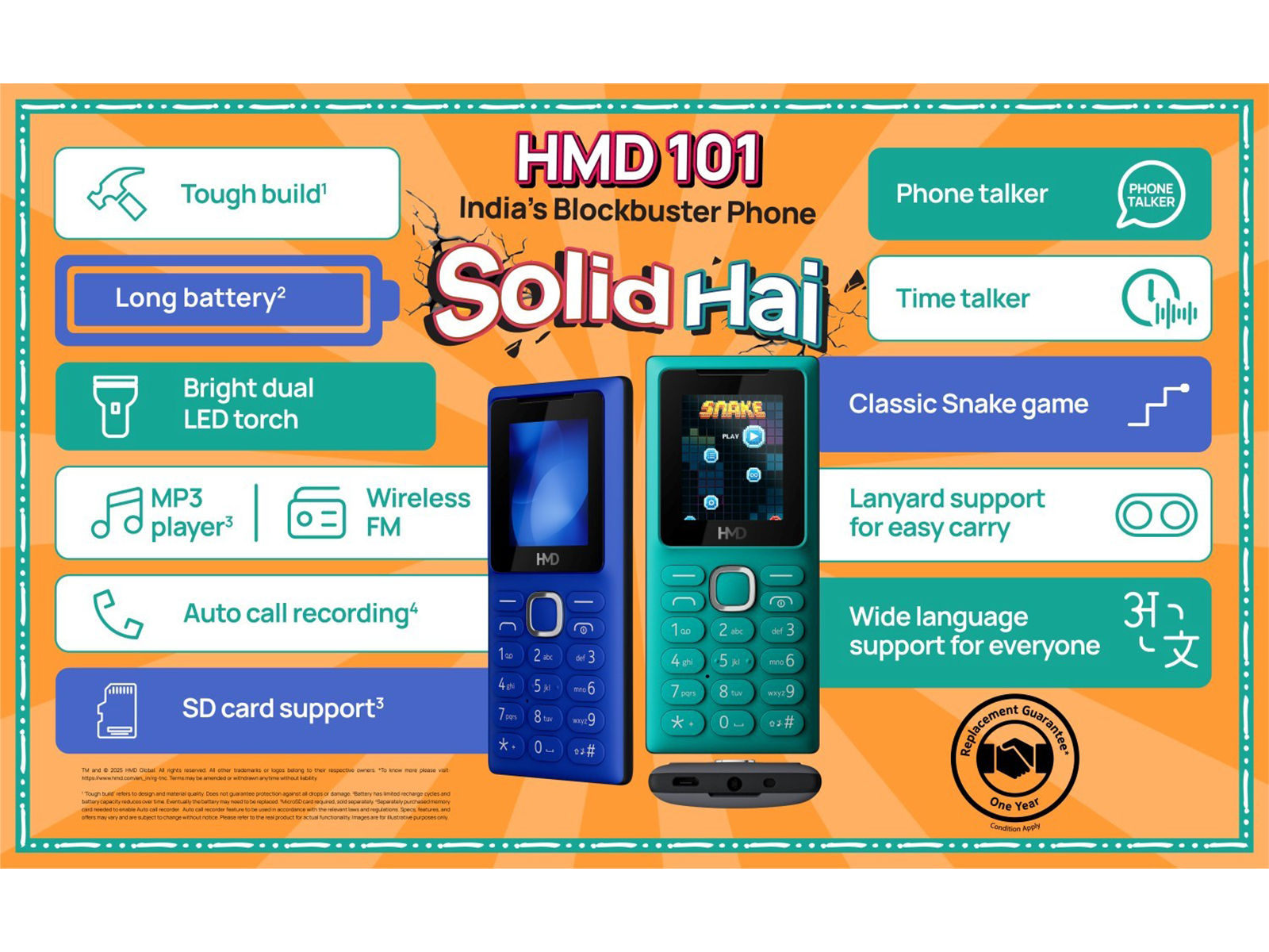 HMD Doubles Down on Affordable Featurephones Segment, Launches HMD 100 & HMD 101 to Capture Volume Leadership Crown