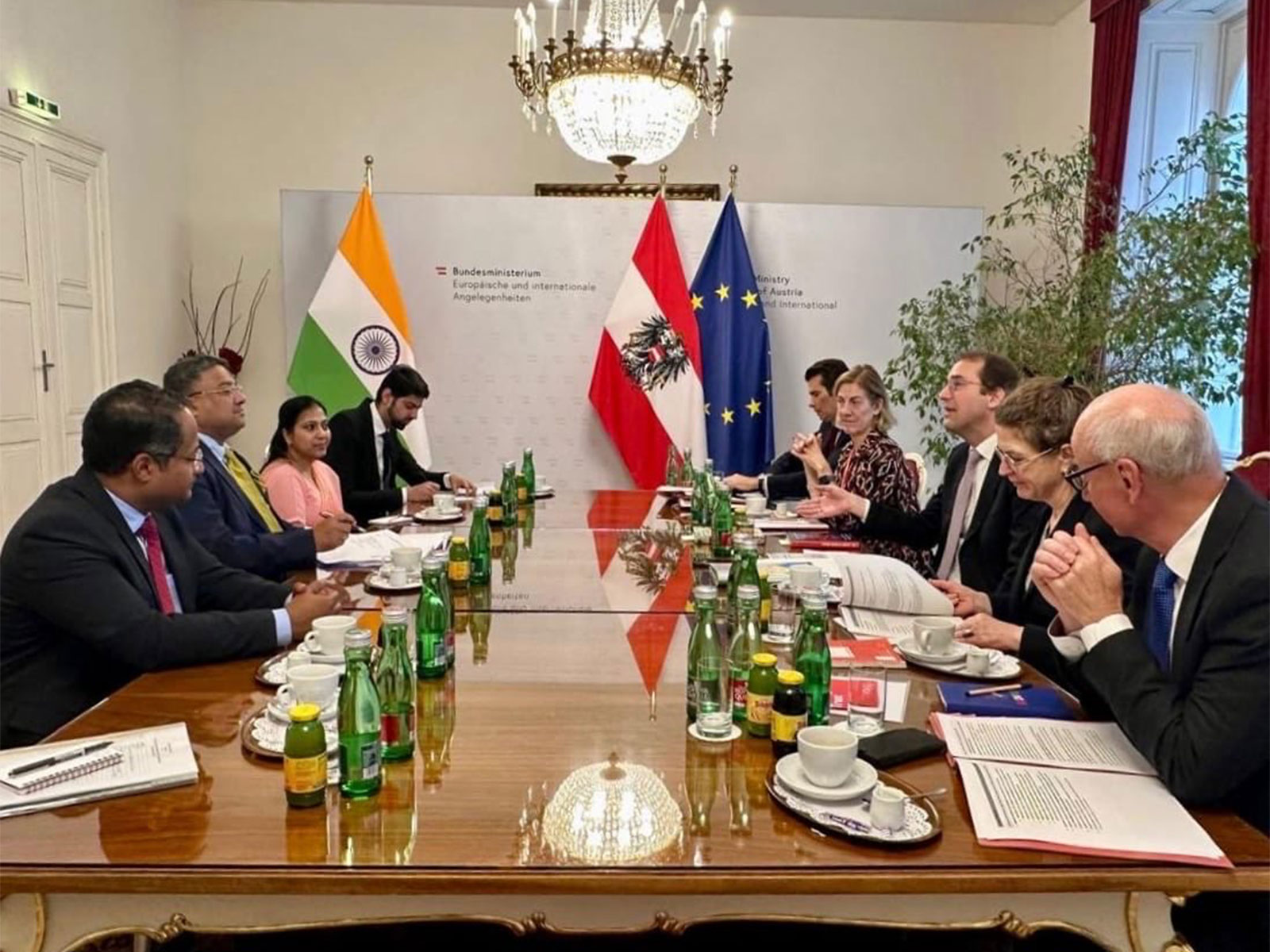 8th India-Austria Foreign Office Consultations being held in Vienna (Photo/X @MEAIndia)