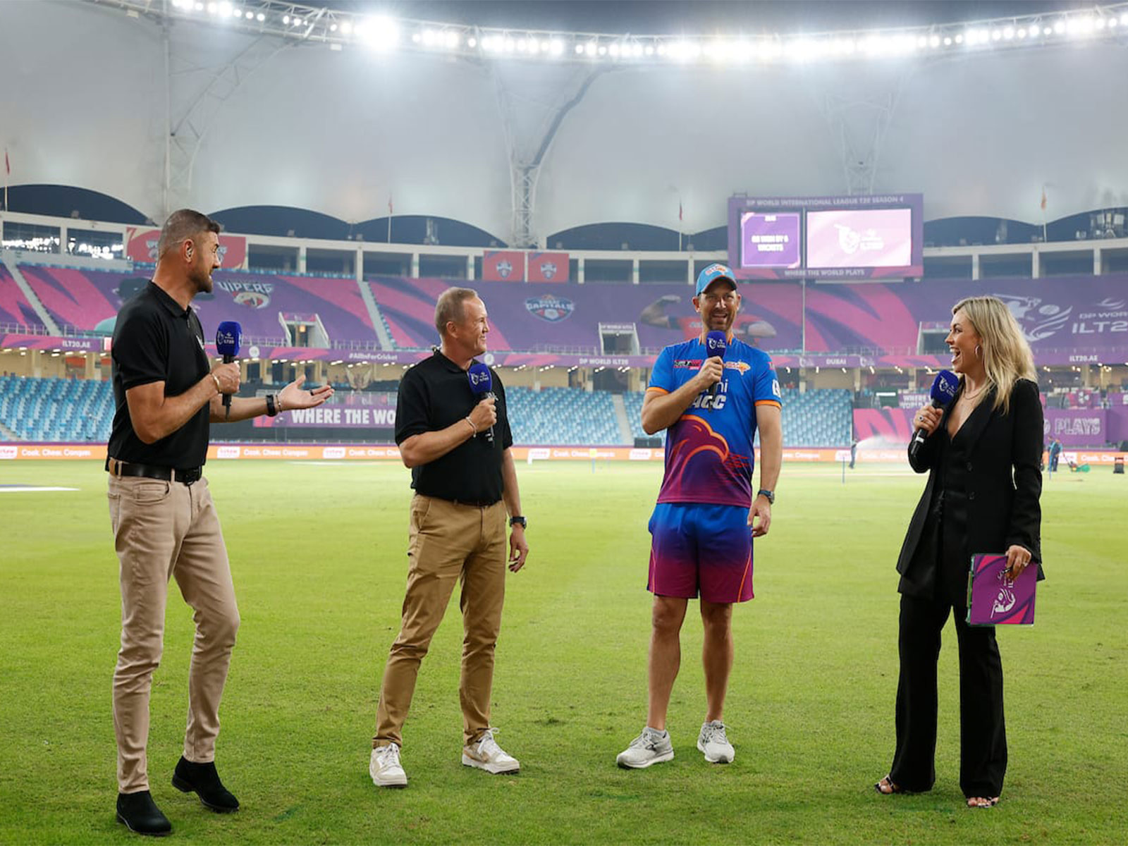 Andy Flower (second from left) (Photo: ILT20)