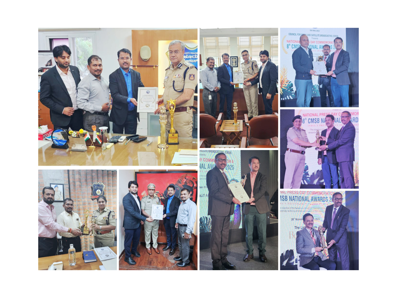 CMSB Honours Karnataka’s Senior Police Leadership with National Awards for Exceptional Public Service