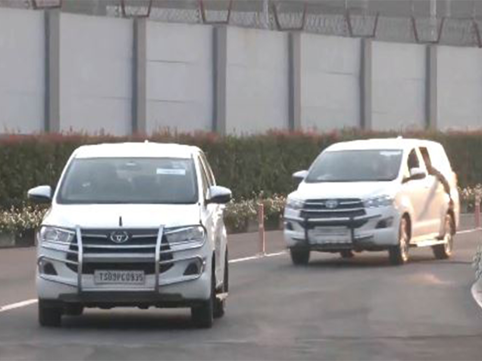 Lionel Messi has finally reached Hyderabad. (Photo: ANI)