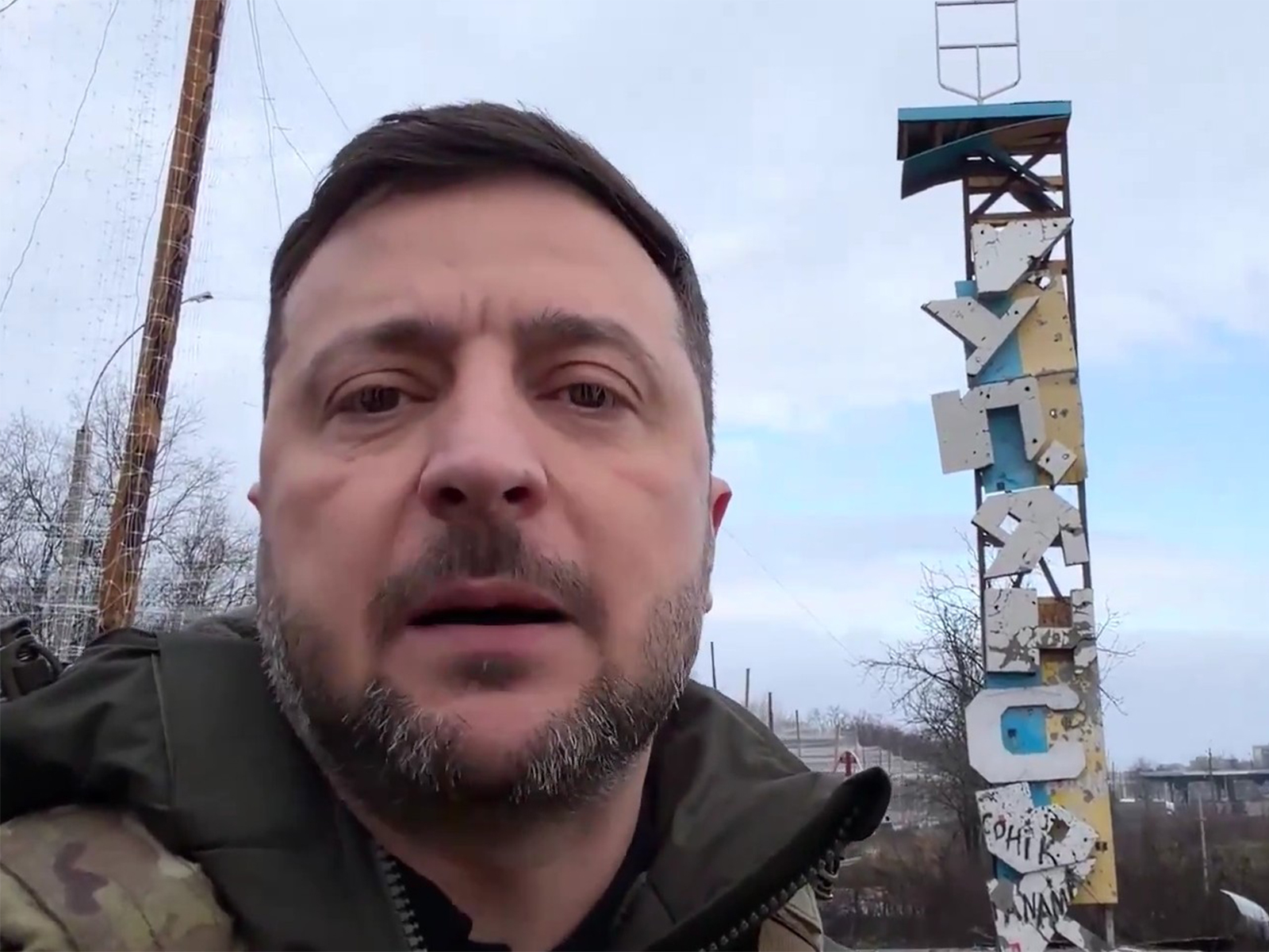 Vlodimir Zelenskyy in Kupyansk sector (Photo/@ZelenskyyUa)