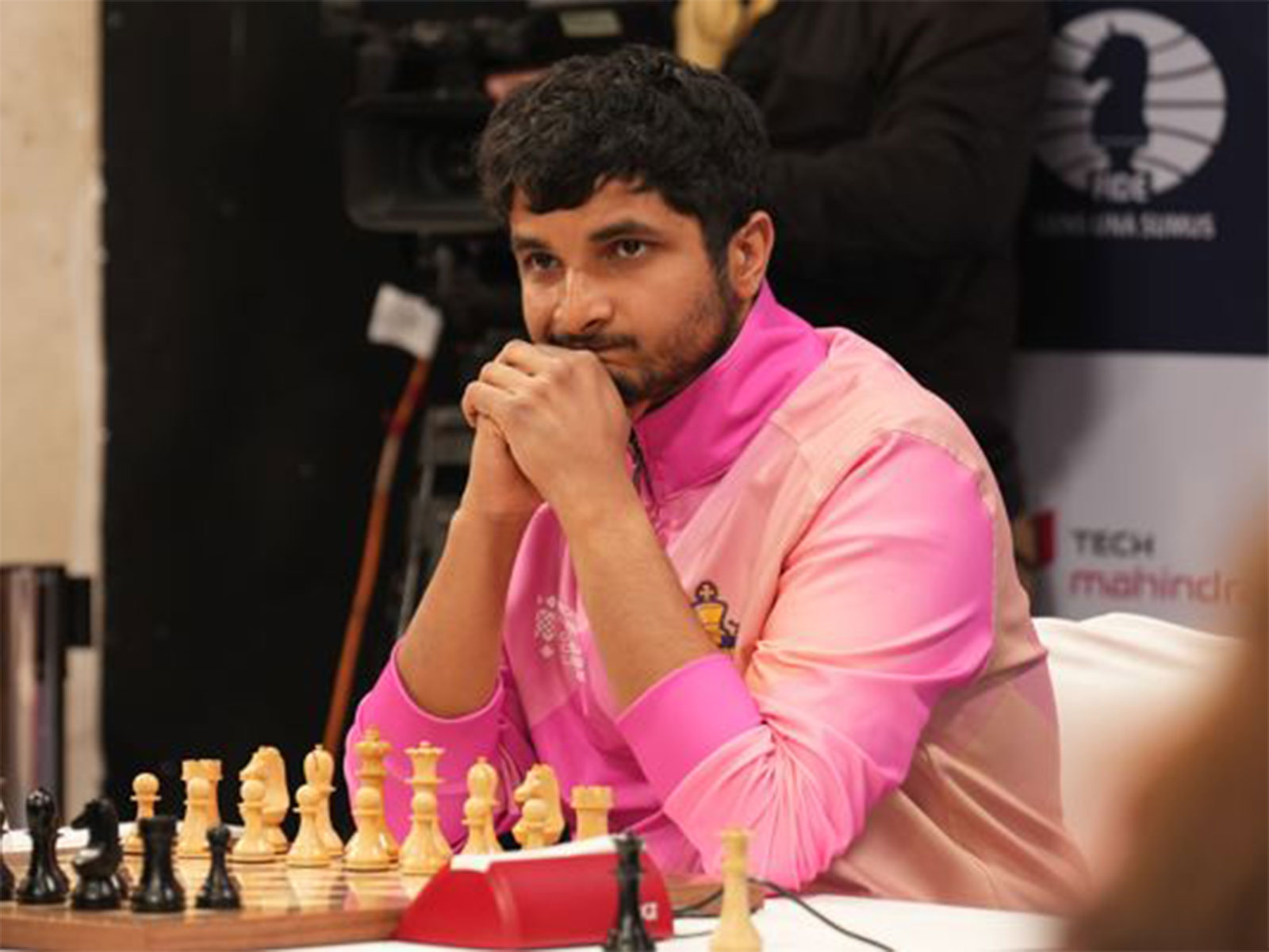 Vidit Gujrathi in action. (Photo: GCL)