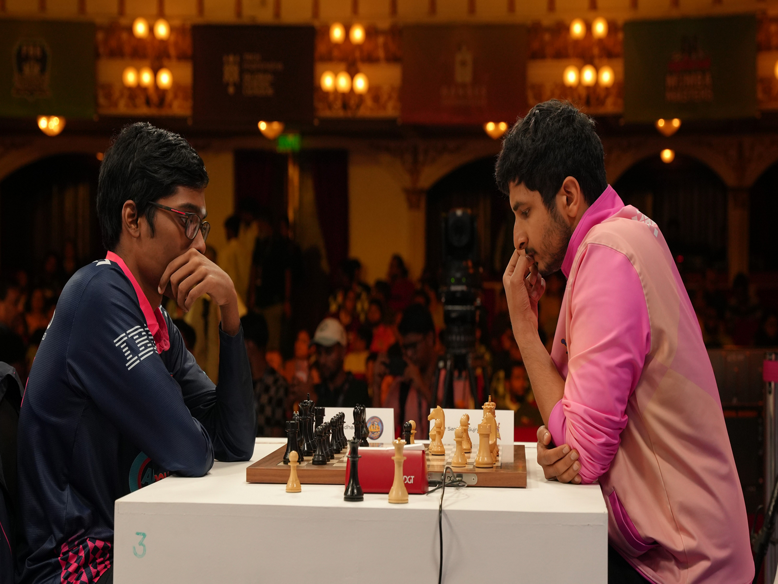 R Praggnanandhaa in action.  (Photo/GCL) 