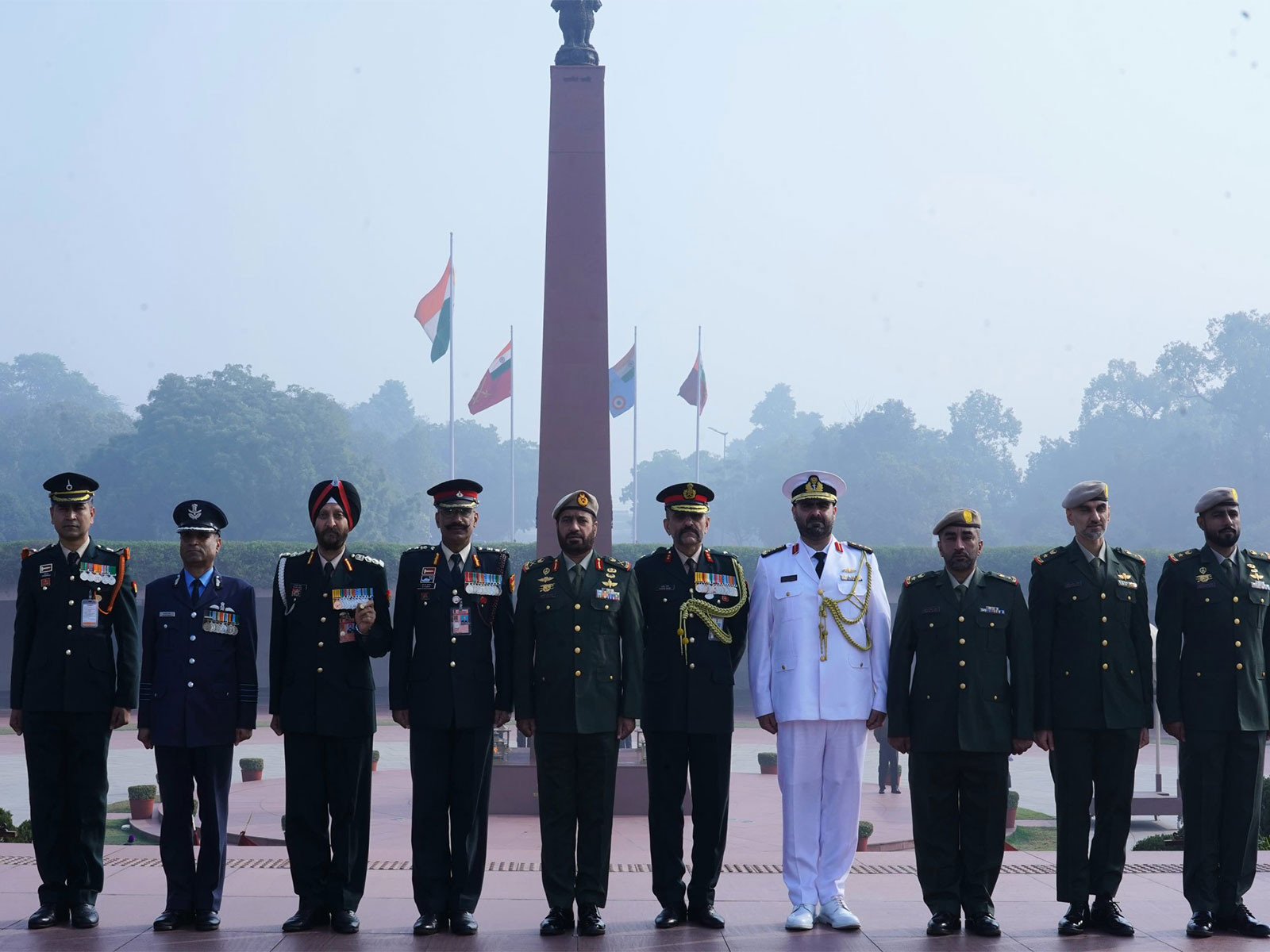 UAE Presidential Guard Commander Major General Ali Saif Al Kaabi receives Guard of Honour in Delhi. (Photo/X@adgpi)