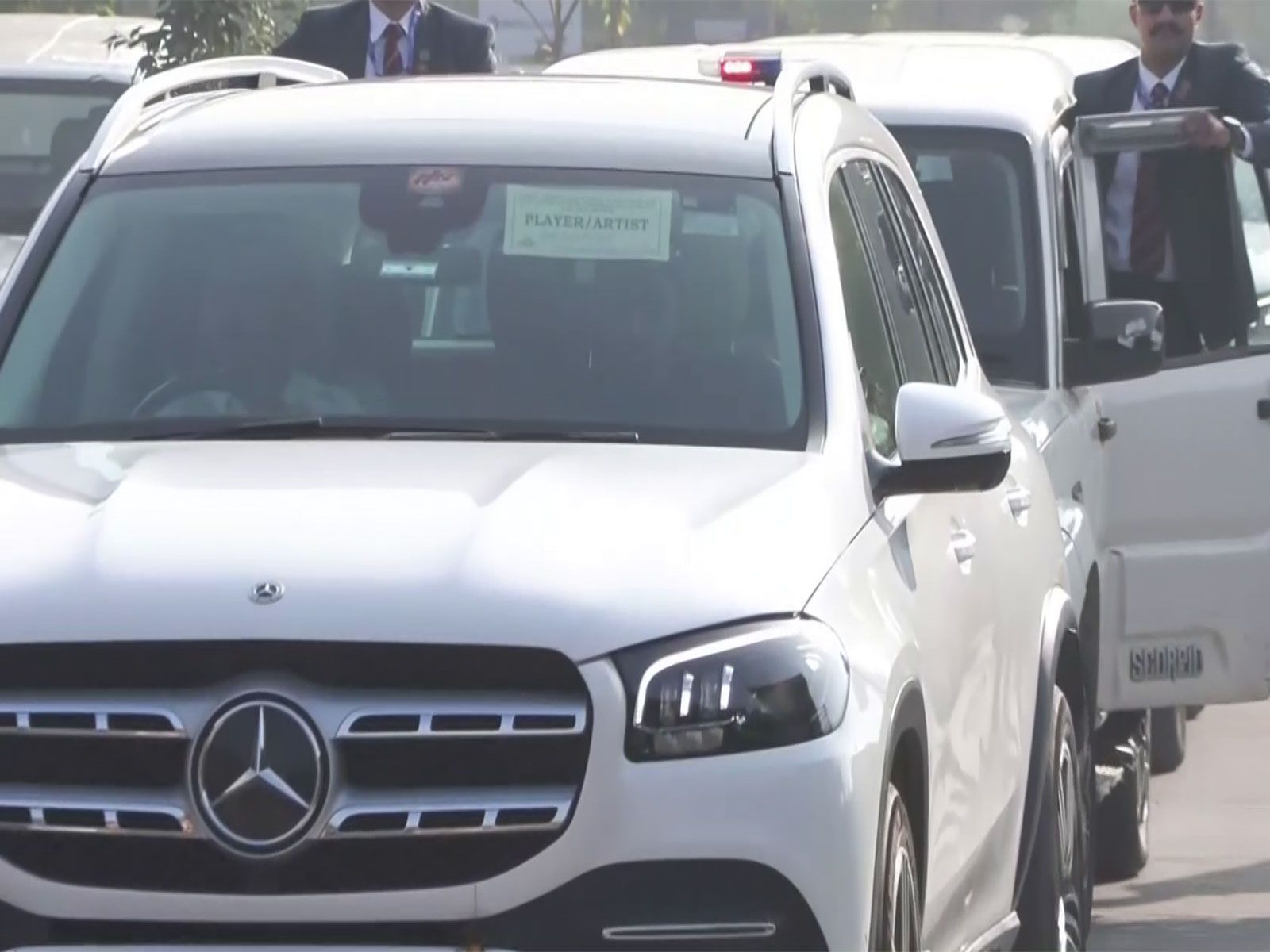 Lionel Messi arrives in New Delhi. (Photo: ANI)