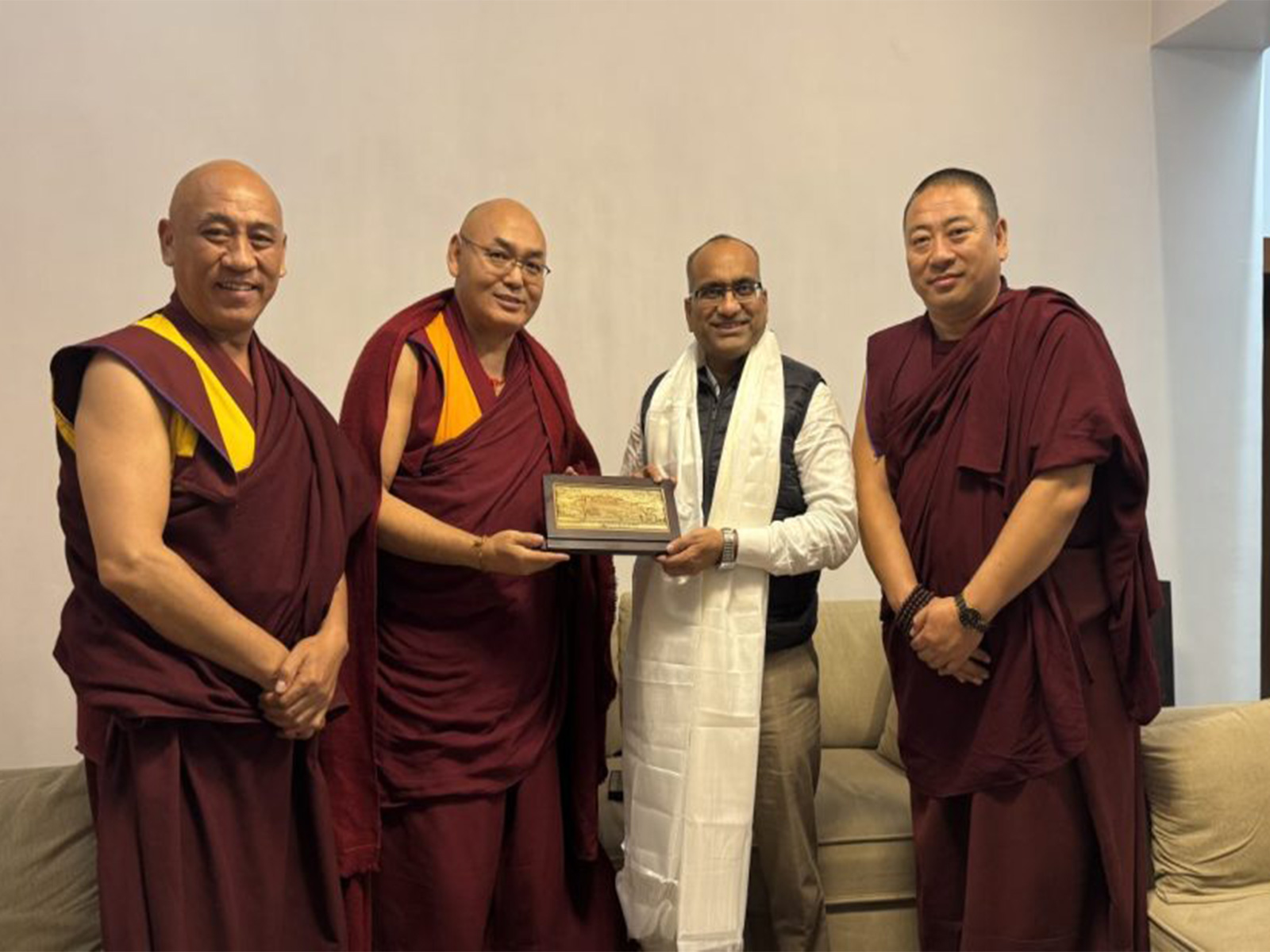 Members of the Tibetan Parliament-in-Exile’s Standing Committee during an advocacy outreach in New Delhi amid the winter session of the Indian Parliament. (Image Source: Central Tibetan Administration)