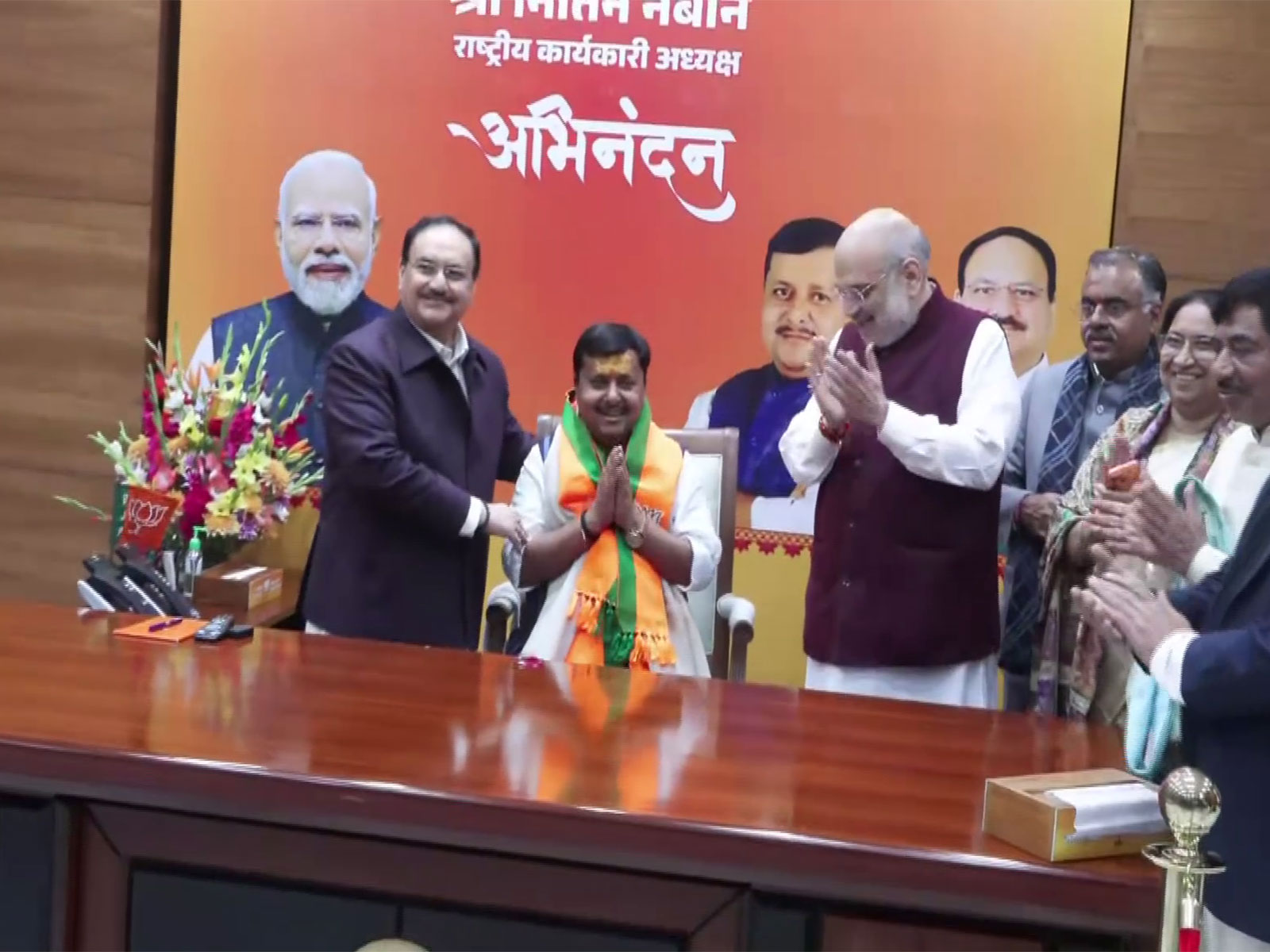 Nitin Nabin takes charge as BJP National Working President in the presence of Amit Shah and JP Nadda (Photo/ANI)