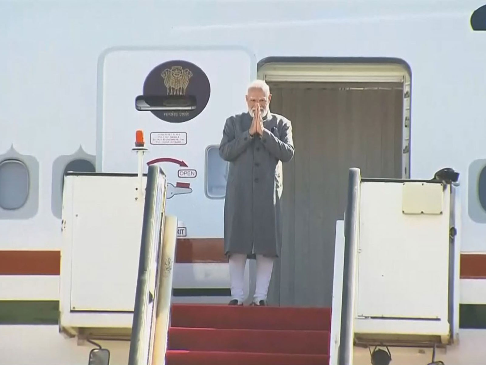 Prime Minister Narendra Modi arrives in Amman, Jordan (Photo/ANI)