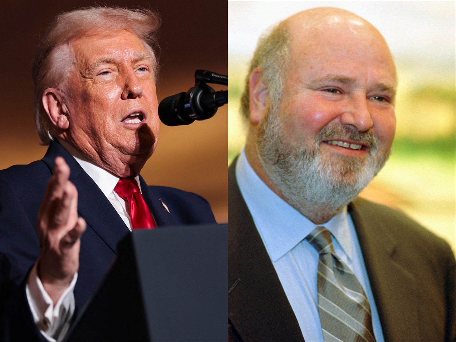 Donald Trump and Rob Reiner (Photo/Reuters)