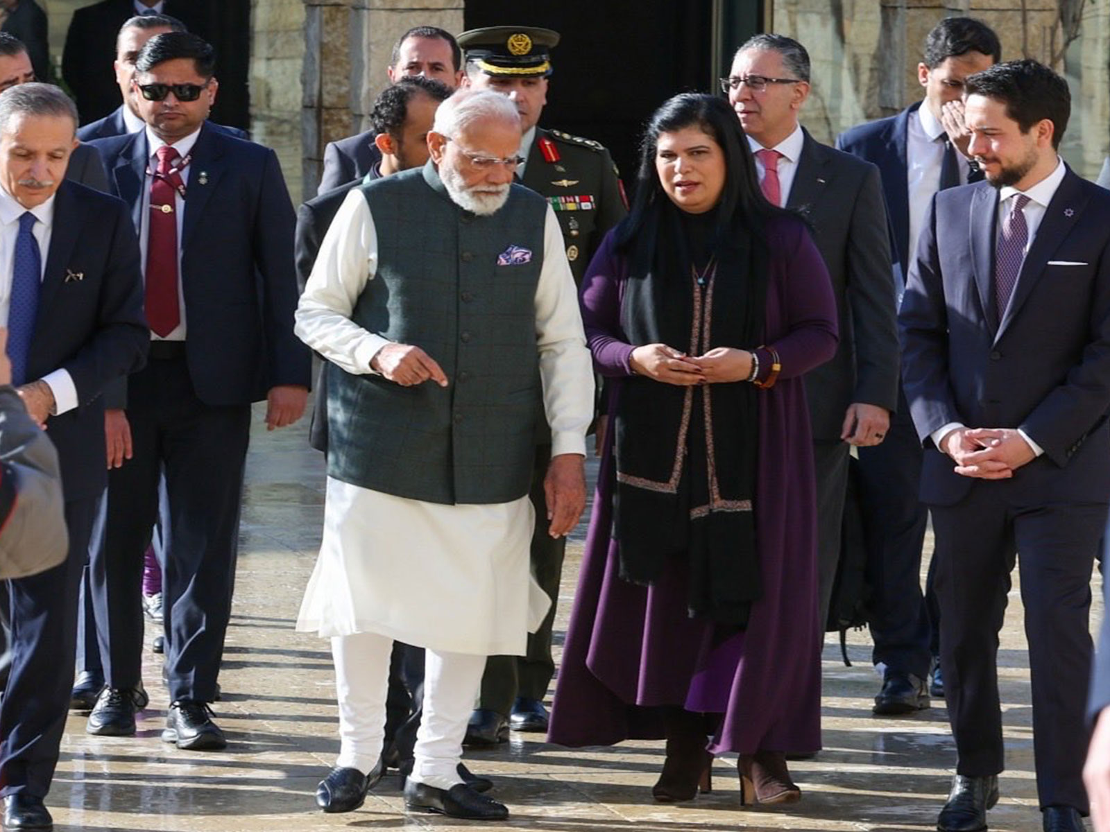 PM Modi visits Jordan Museum with Crown Prince Al Hussein Bin Abdullah II (Photo/@MEAIndia)
