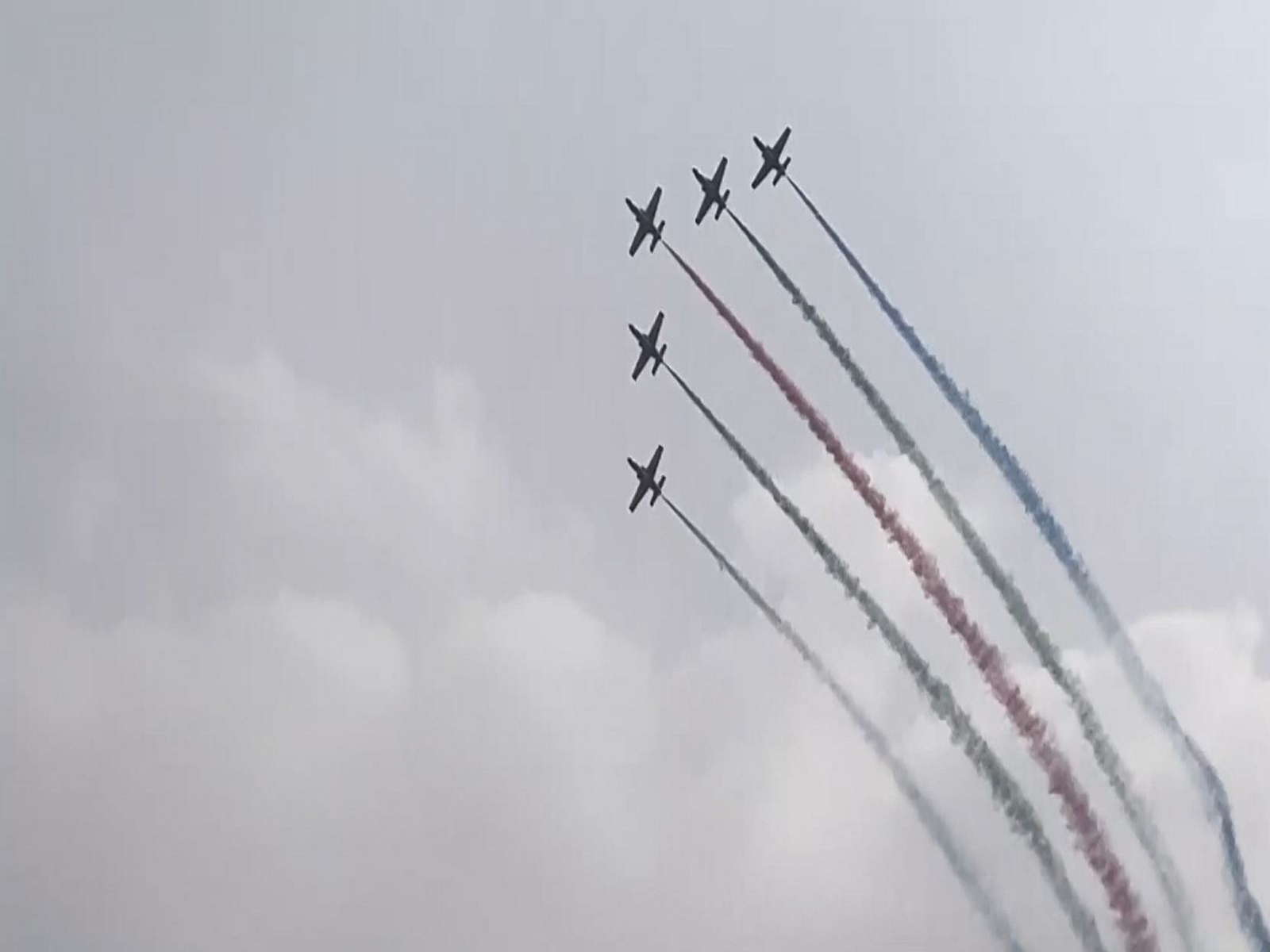 A ceremonial fly-past marks national Victory Day celebrations in Dhaka. (Photo/ANI)