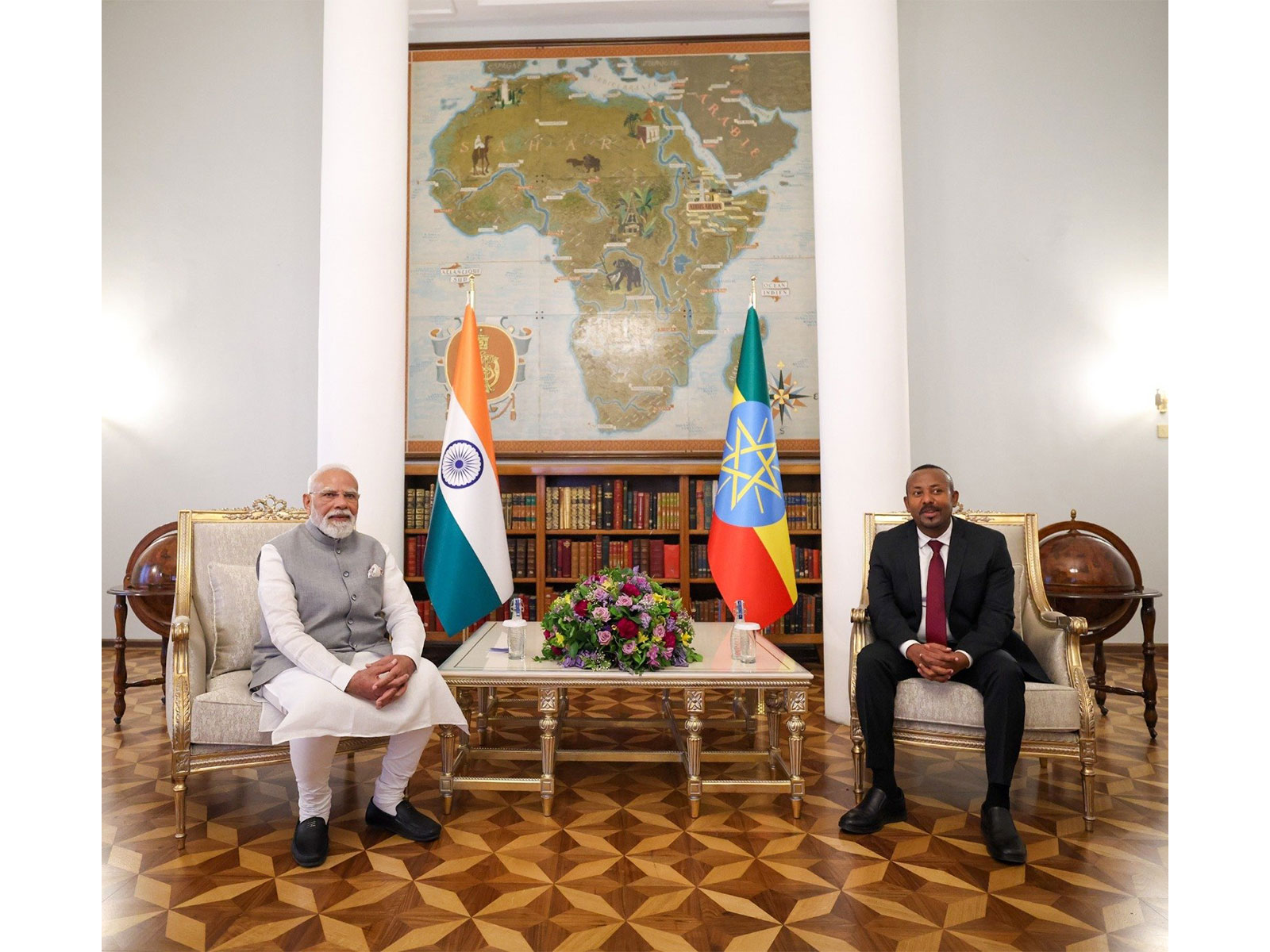 Prime Minister Narendra Modi and Abiy Ahmed Ali, Prime Minister of Ethiopia (Photo: X@narendramodi)