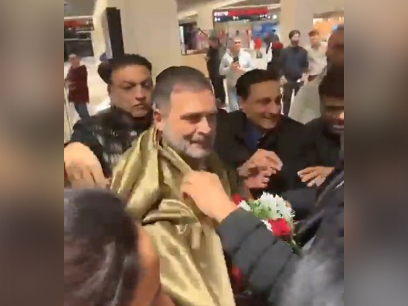 Rahul Gandhi welcomed at Berlin Airport (Photo/@INCOverseas)