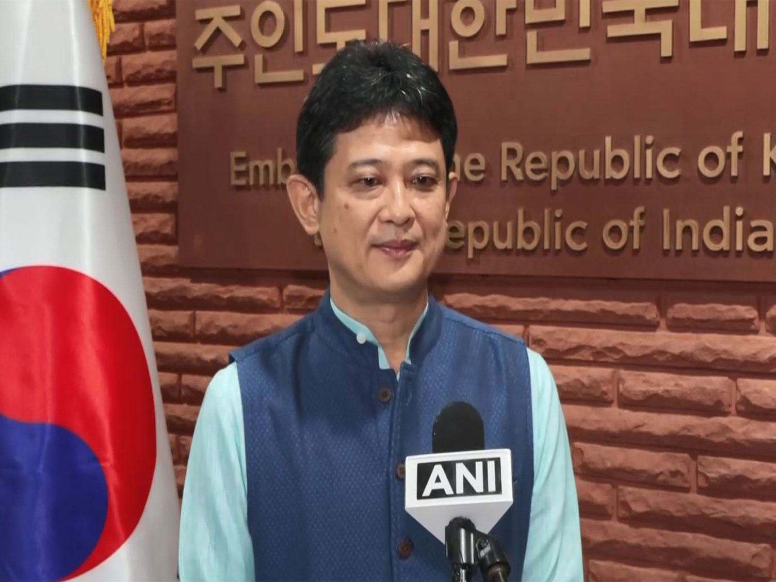 Sang-Woo Lim ( Outgoing Deputy Chief of Mission of the Korean Embassy in India) (Photo/ANI)