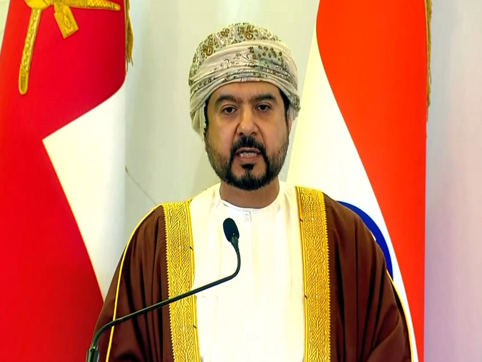 Omani Minister of Commerce, Qais bin Mohammed Al Yousef (Photo/ANI)