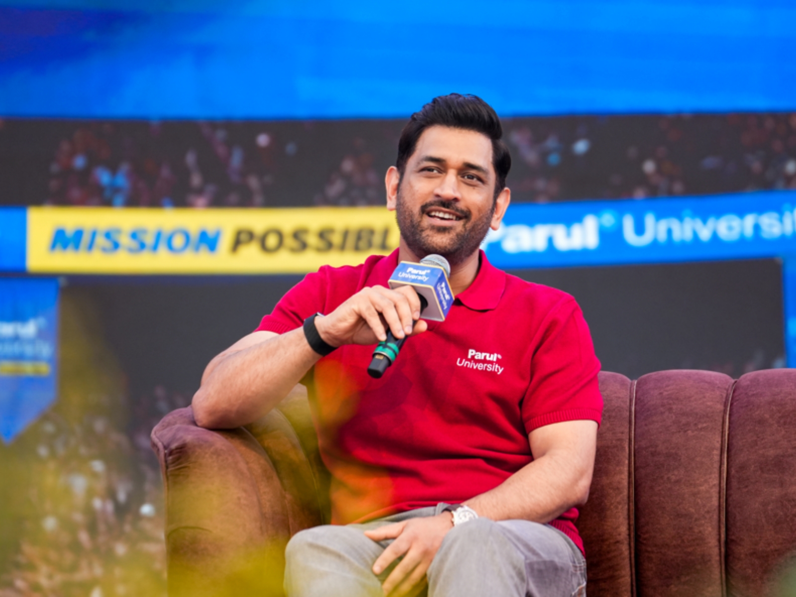 'Choose What Matters': MS Dhoni Engages with Students at Parul University’s Mission Possible 2025