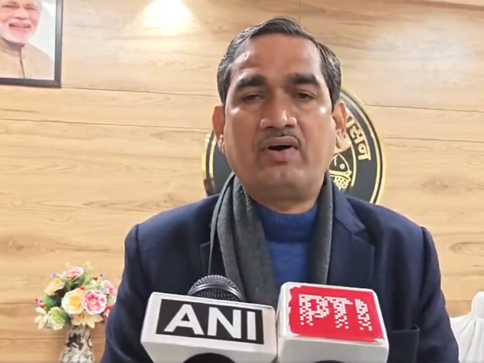 DM Mathura CP Singh. (Photo/ANI)