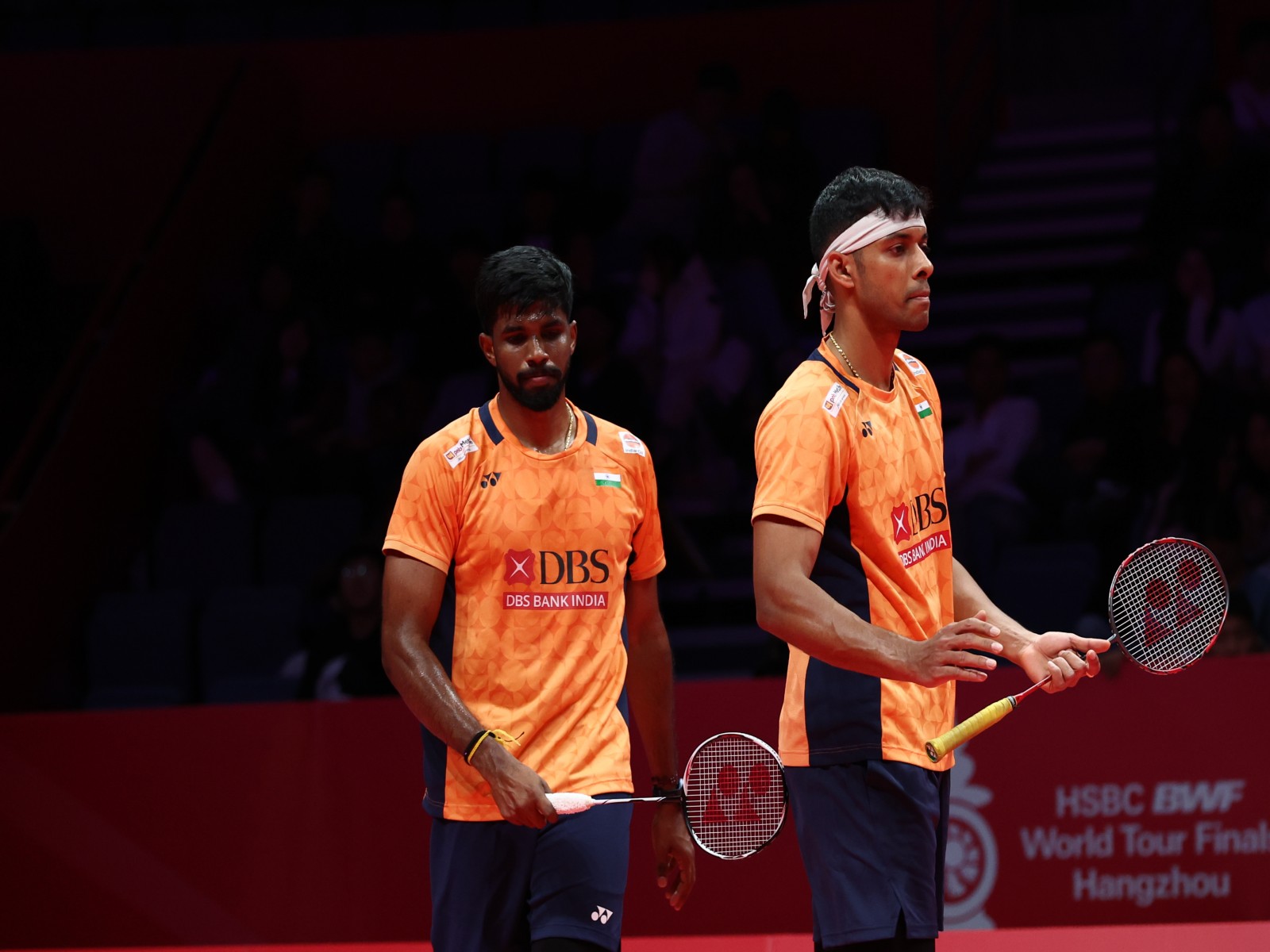 Satwik (left) & Chirag (right) in action at the BWF World Tour Finals 2025 (Photo: BAI)