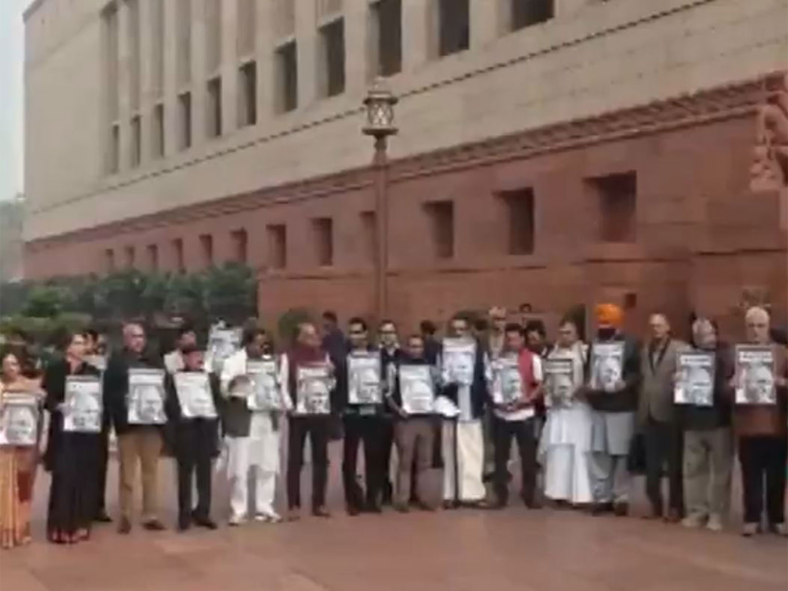 Opposition Protests against VB-G RAM G Bill in Parliament premises on Dec 19, 2025( Photo/ANI)