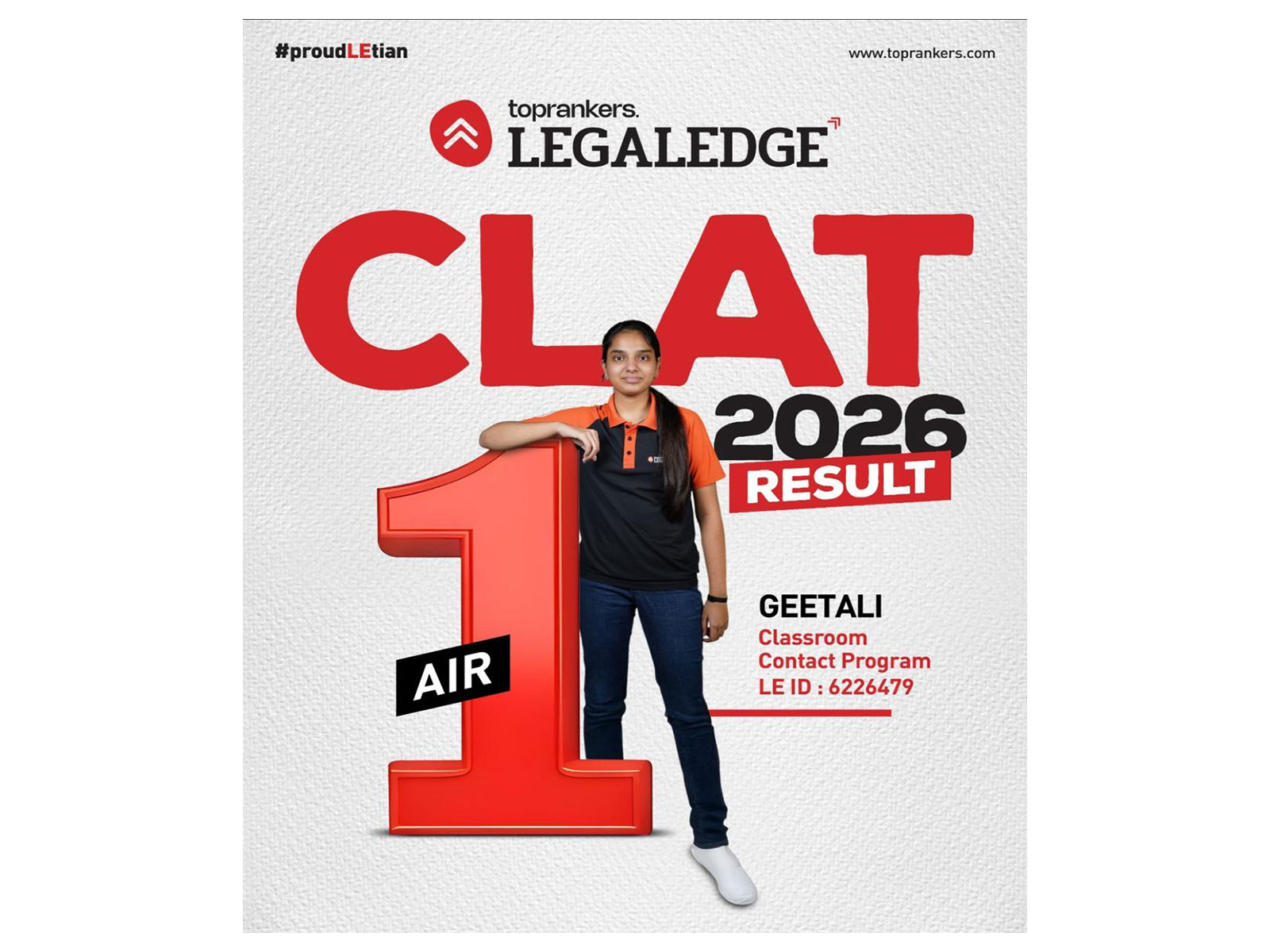 Geetali Gupta from Toprankers-Legal Edge