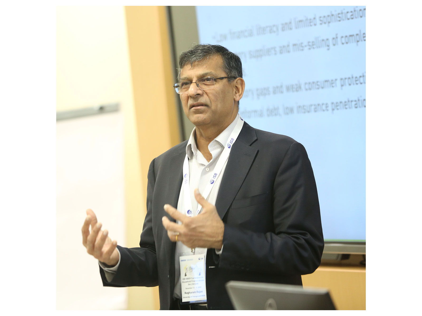 Raghuram Rajan, former Governor of the Reserve Bank of India (RBI) and Professor at the University of Chicago and NBER, sharing his thoughts with the delegates at the ISB-NBER conference.