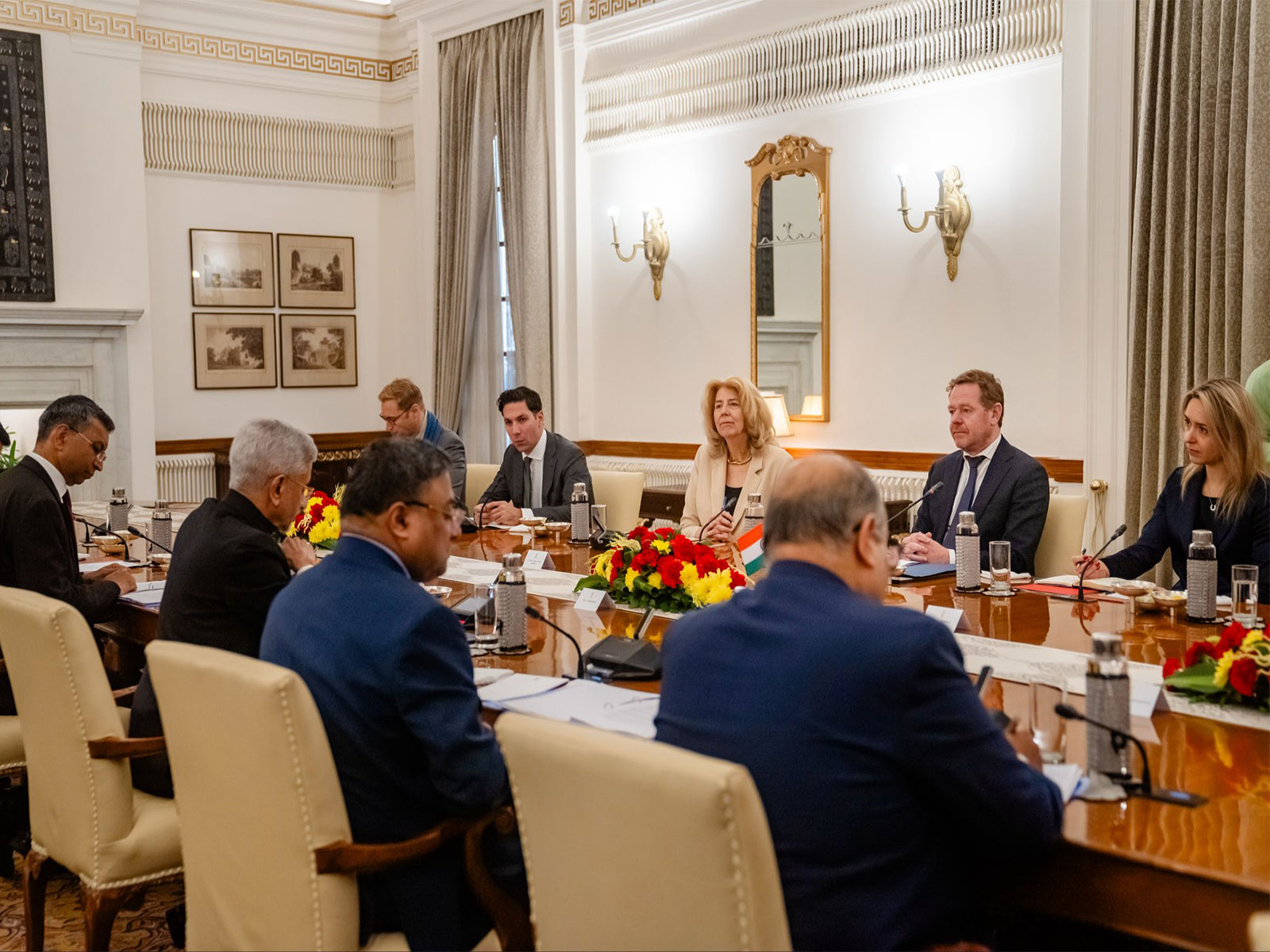 Dutch Foreign Minister David van Weel during talks with External Affairs Minister S Jaishankar in New Delhi. (Photo: X/@ministerBZ)