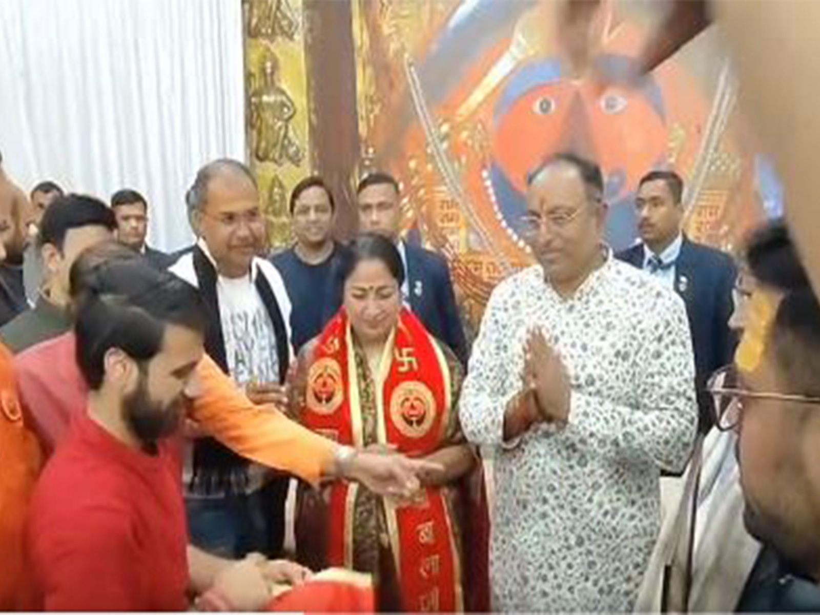 Delhi CM Rekha Gupta at Shri Salasar Balaji Temple in Churu (Photo/ANI)