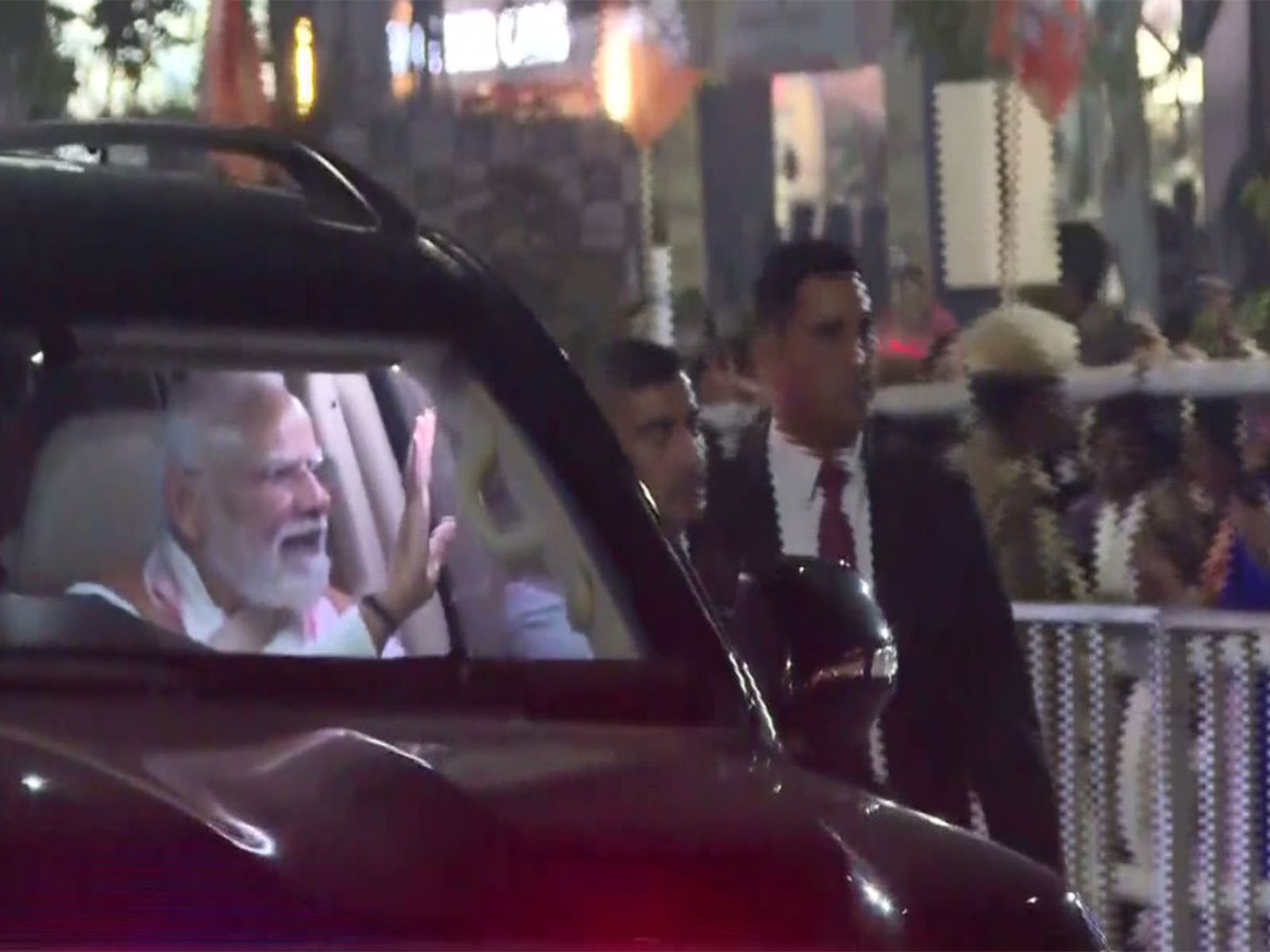 Prime Minister Narendra Modi holds roadshow (Photo: ANI)