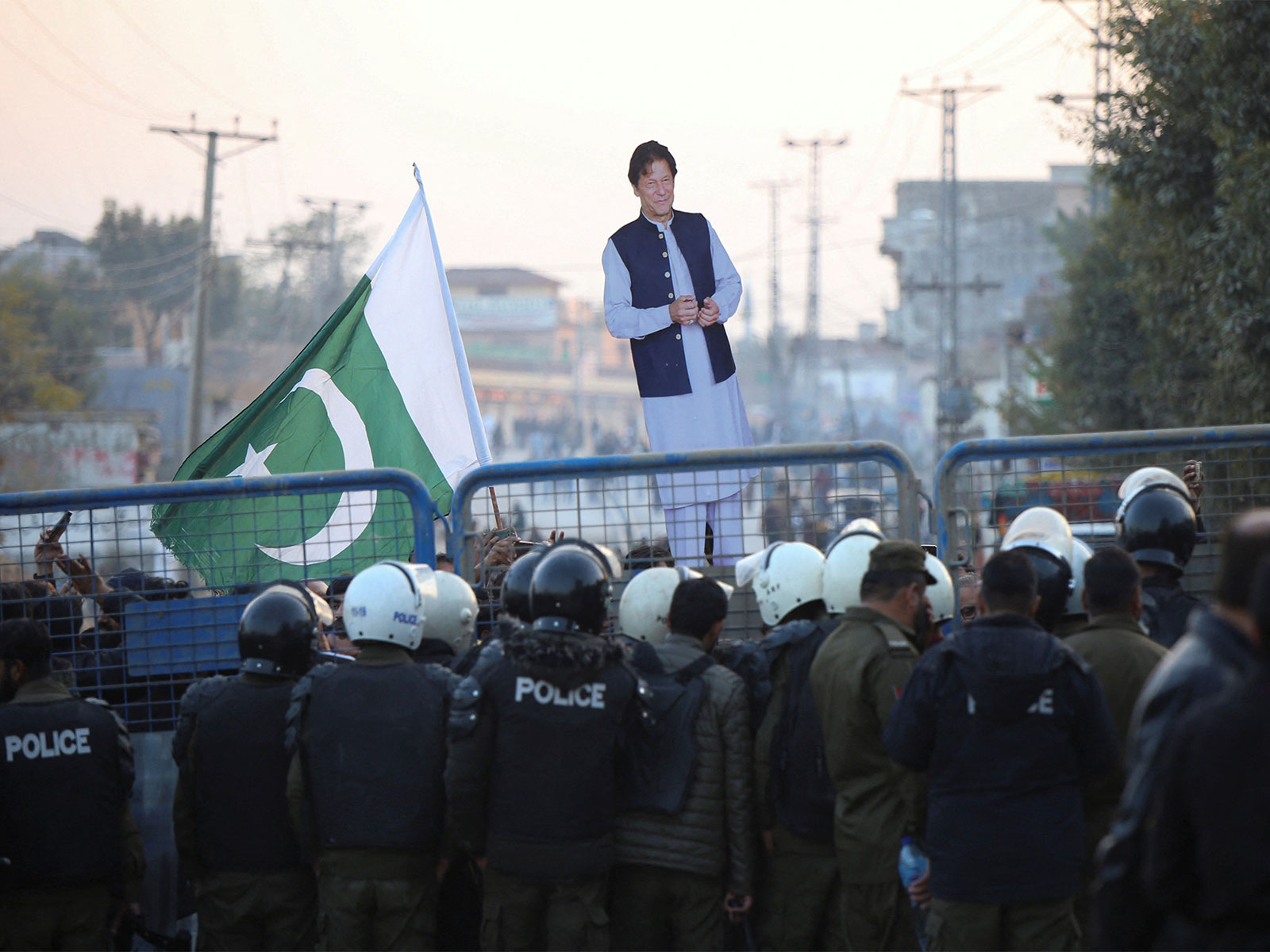 A supporter holds a cutout of former PM Imran Khan during a protest over his health concerns (Photo/ Reuters)A supporter holds a cutout of former PM Imran Khan during a protest over his health concerns (Photo/ Reuters)