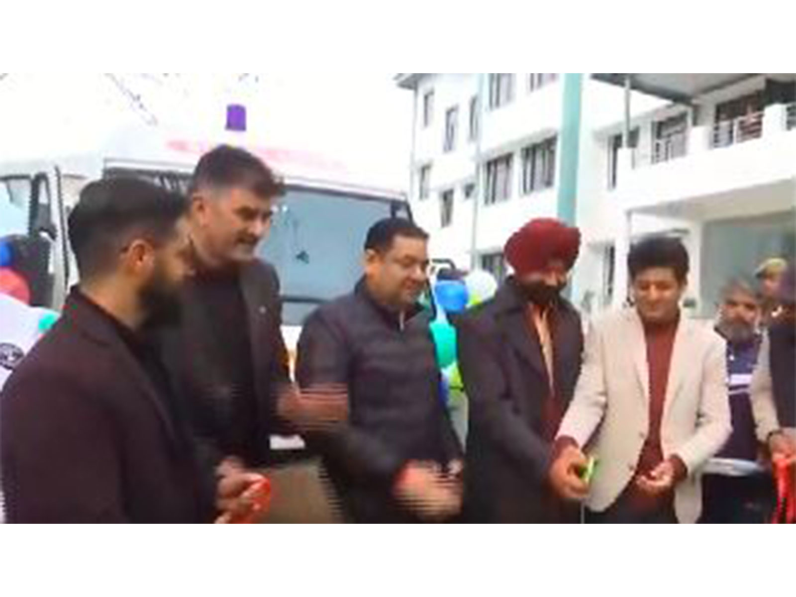 Deputy Commissioner Doda, Harvinder Singh inaugurated a Patient Transport Ambulance (Photo/ANI)