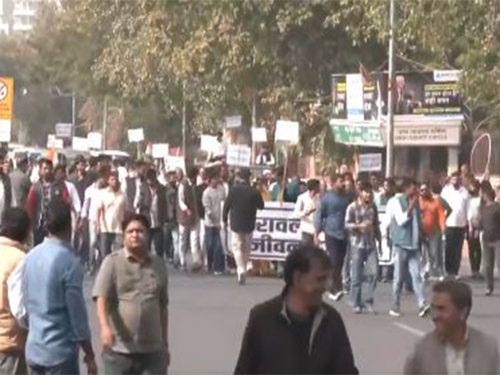 Protesters in Jaipur against Supreme Court's order. (Photo/ANI)