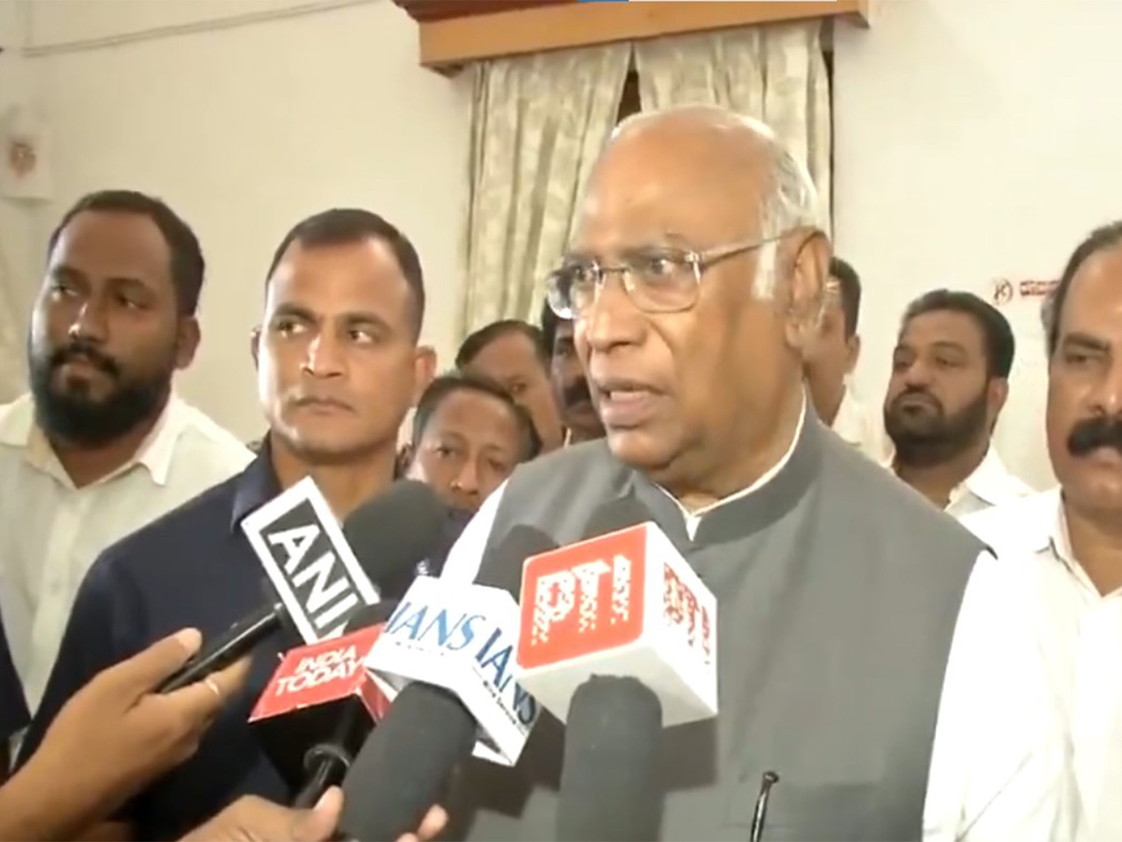 Congress President Mallikarjun Kharge (Photo: ANI)