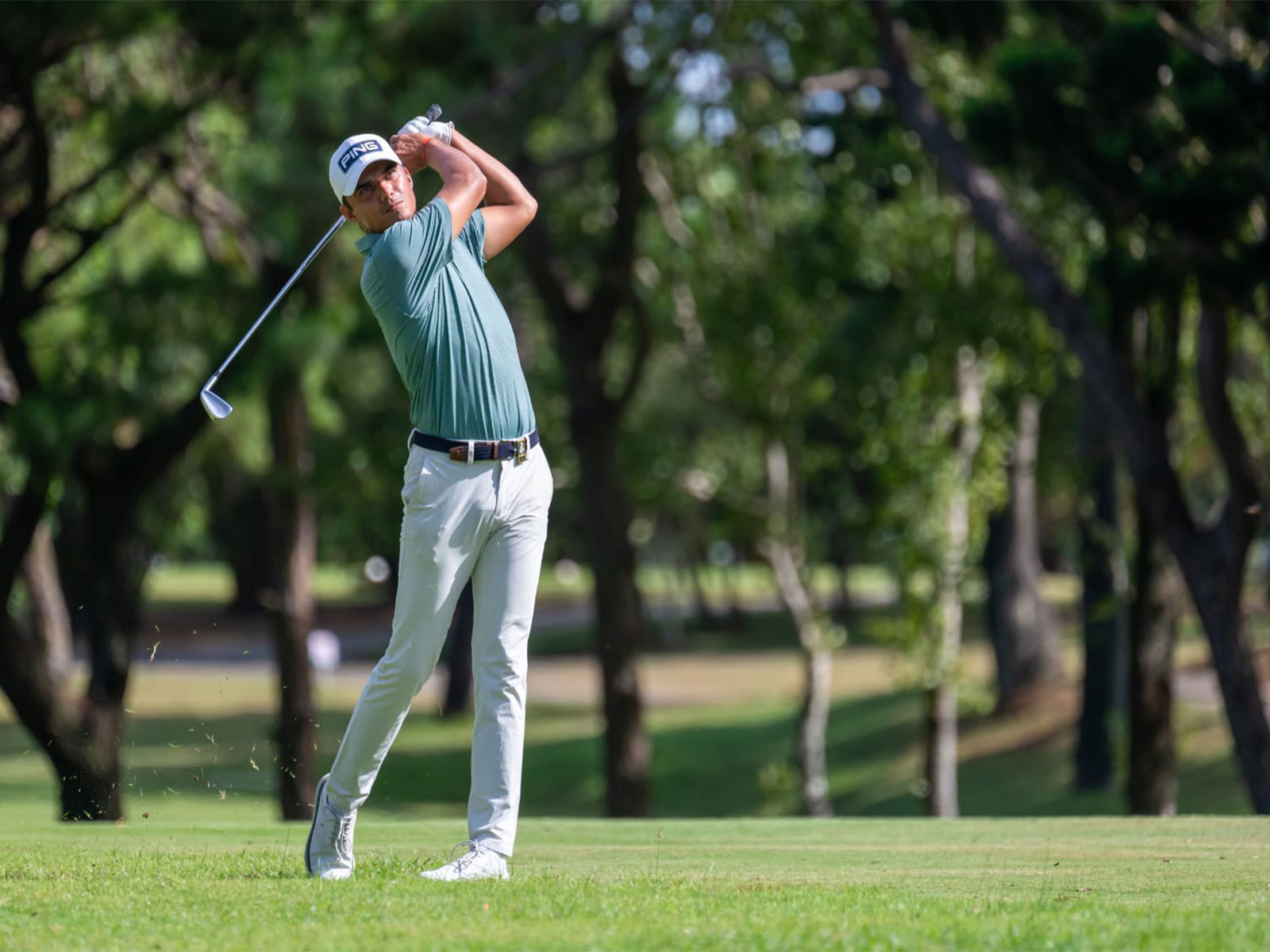 India golfer Ajeetesh Sandhu (Image: Sony Liv)